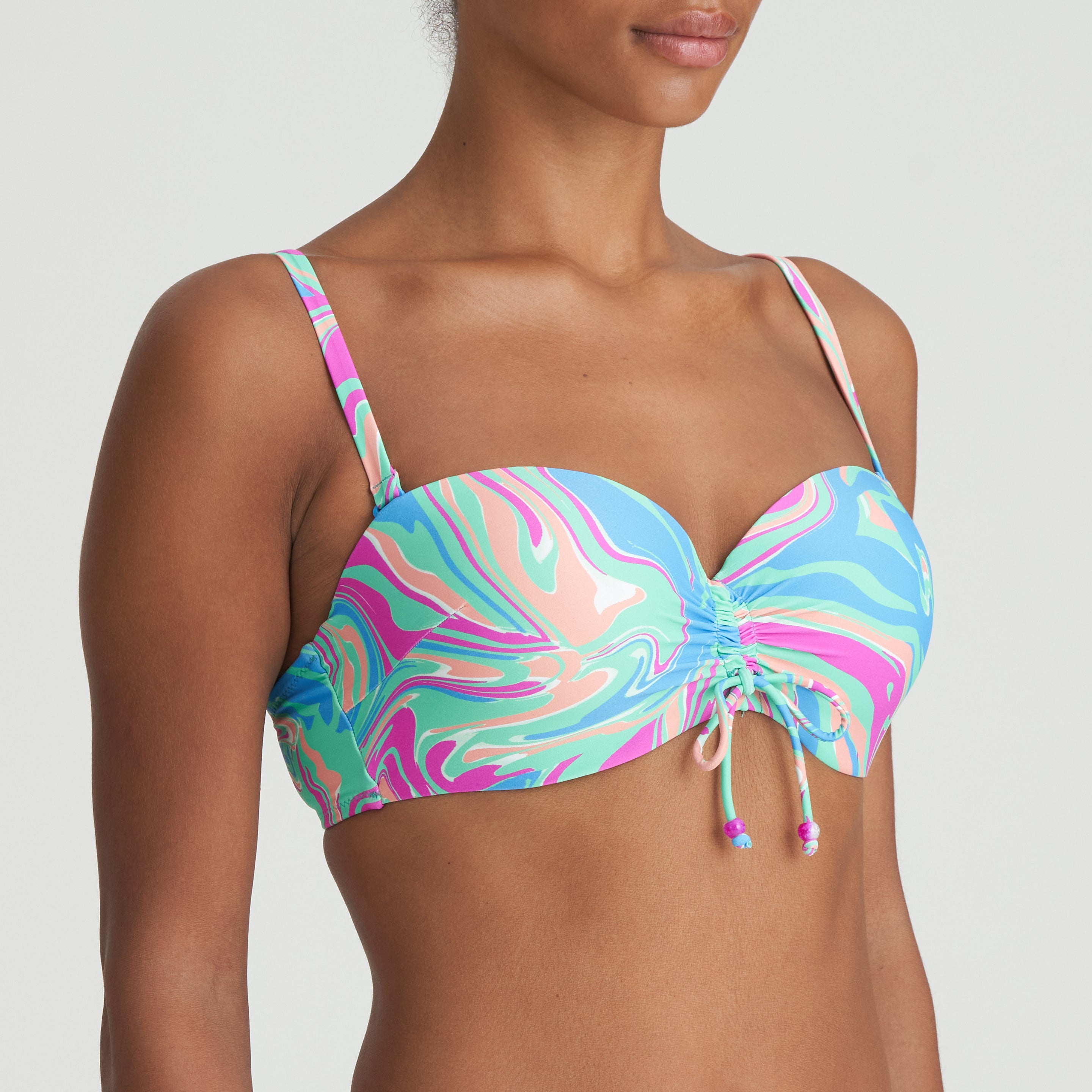 Marie Jo Swim Arubani Уплотненный бикини-топ без бретелек (1007318) Ocean Swirl