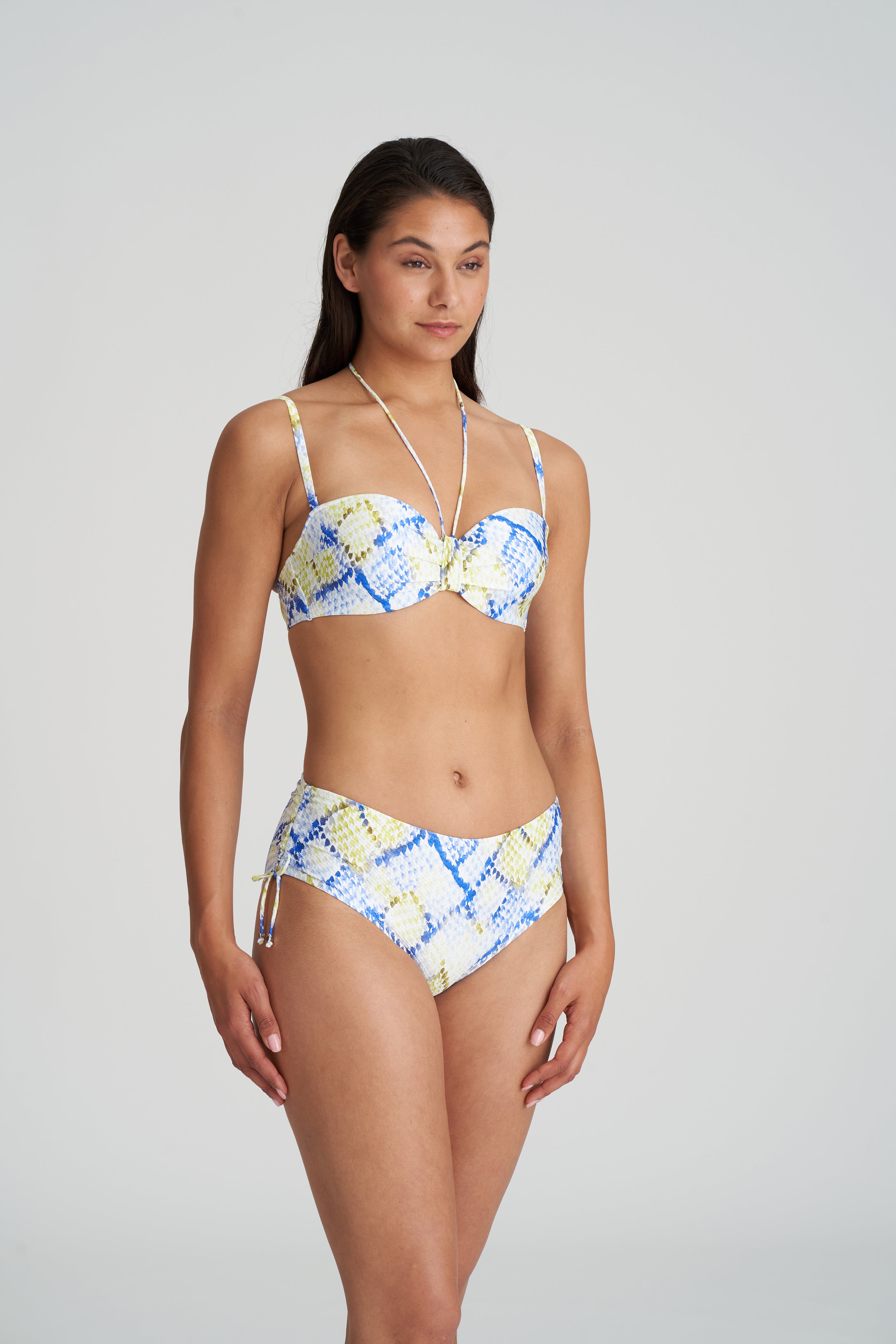 Бикини-топ без бретелек Marie Jo Swim Lundey (1006318) Лаймовый Змеиный