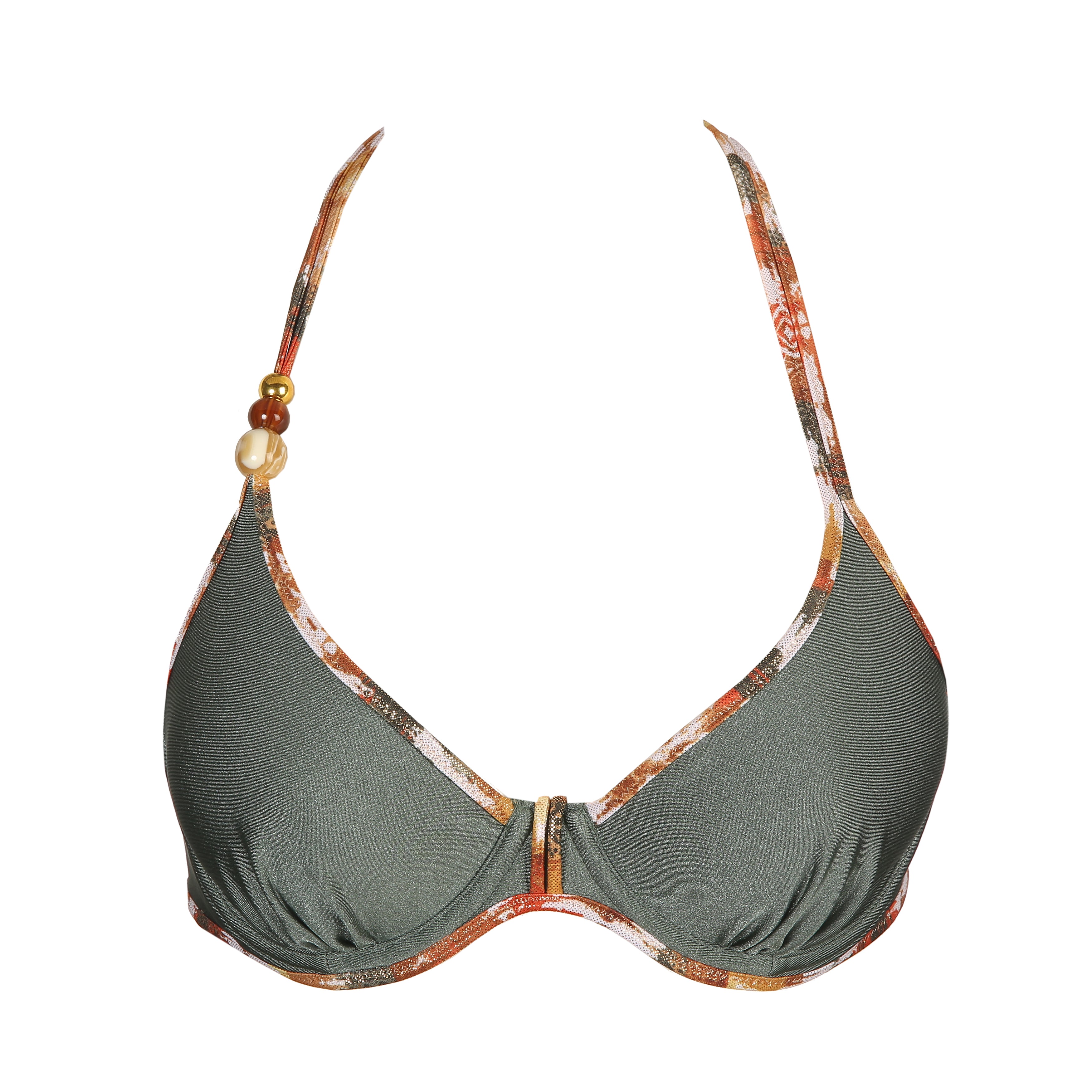 Marie Jo Swim Crete Plunge Bikini Top (1005612) Inca Gold