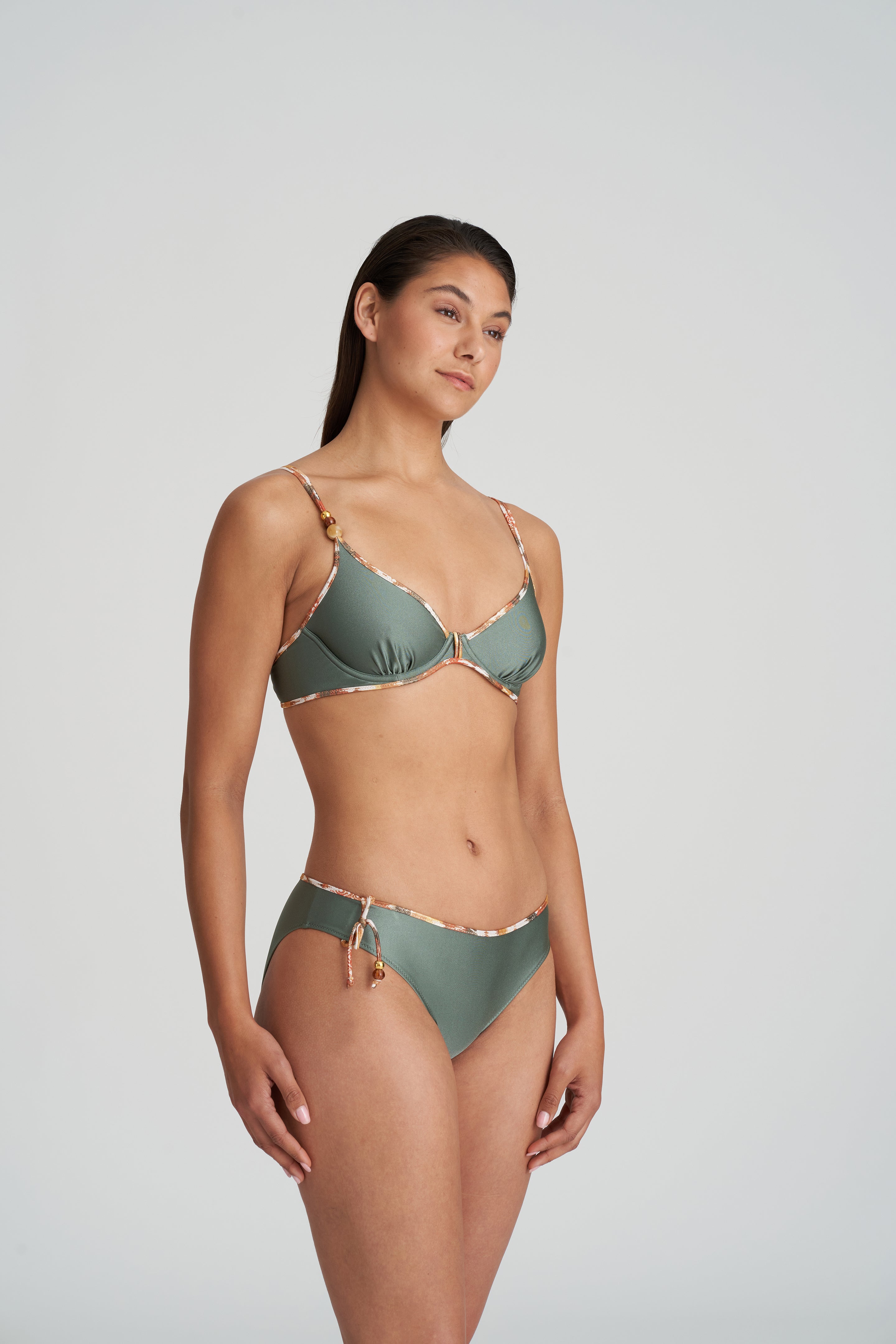 Marie Jo Swim Crete Plunge Bikini Top (1005612) Inca Gold
