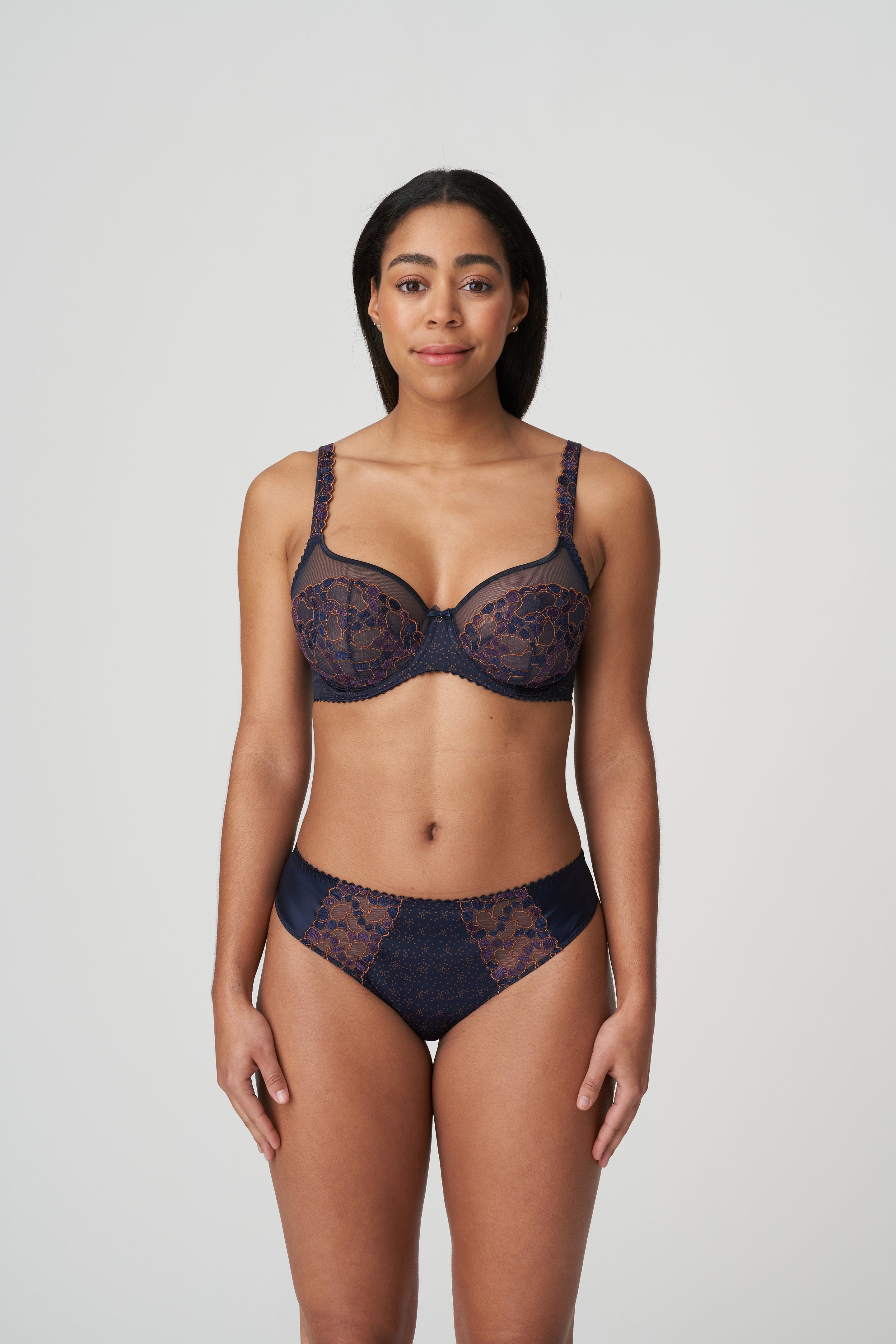Primadonna Hyde Park Balcony Bra Vertical Seam (0163202) Velvet Blue