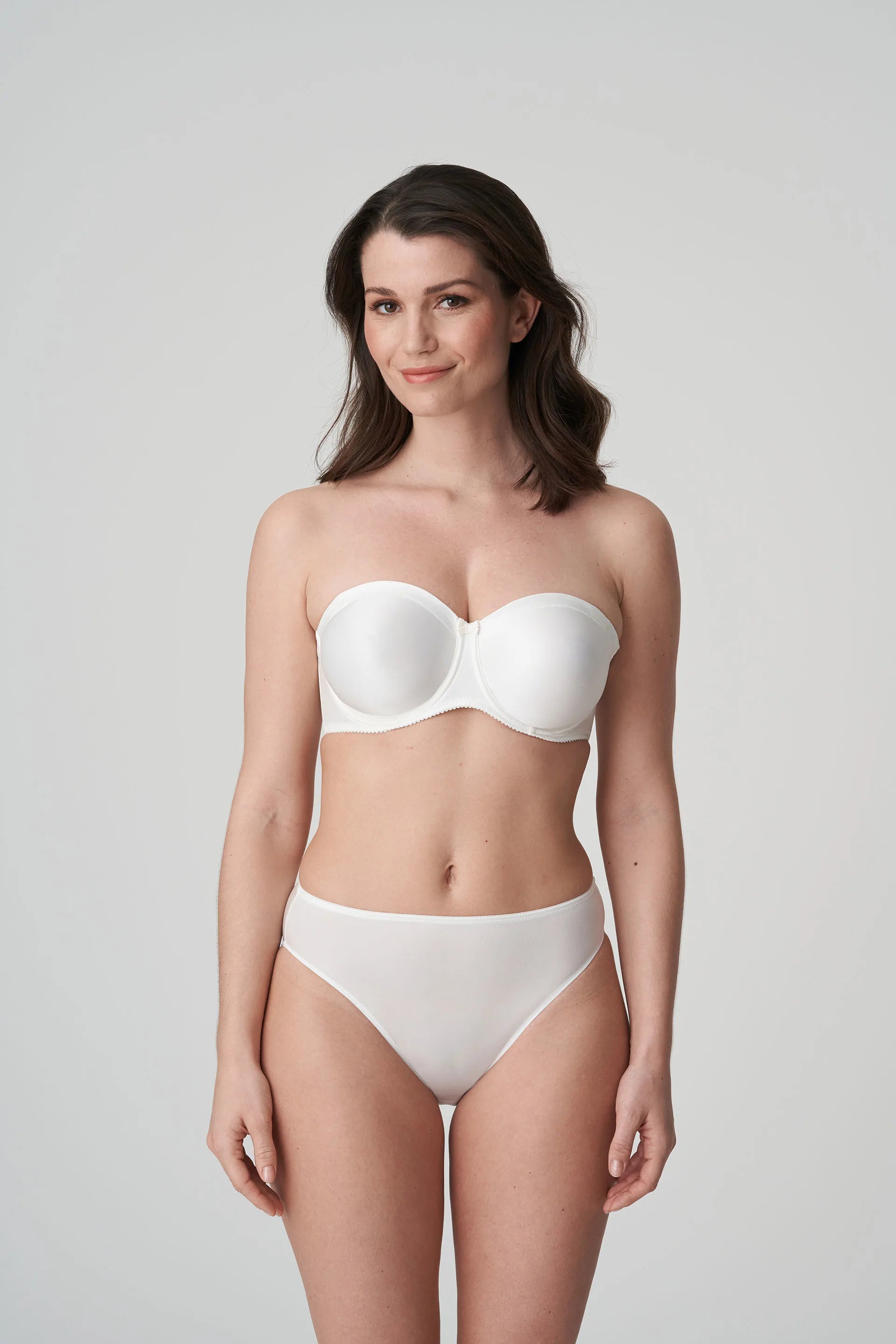 Primadonna Satin Strapless Non Padded (0161331) Natural