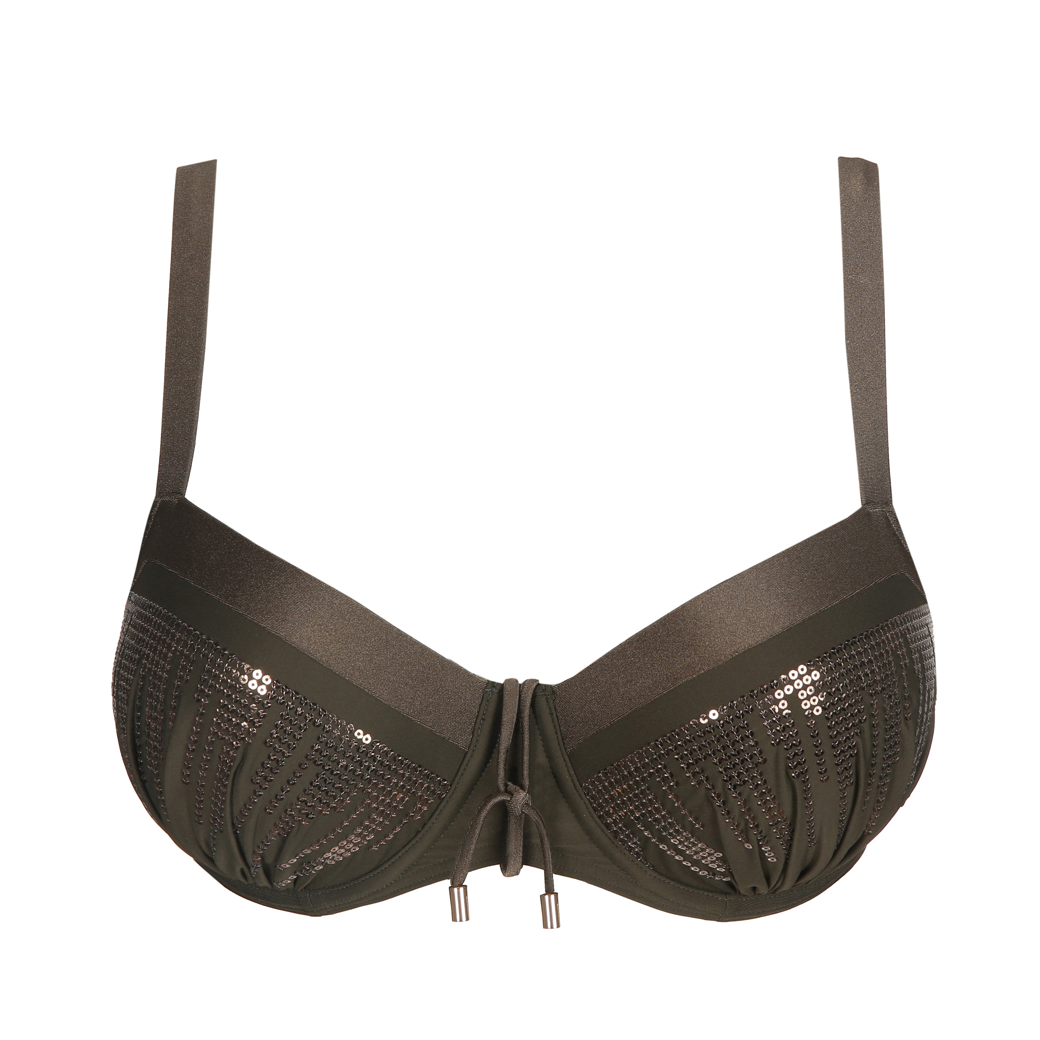 Primadonna Swim Aracruz Padded Balcony Bikini Top (4011816) Kaki