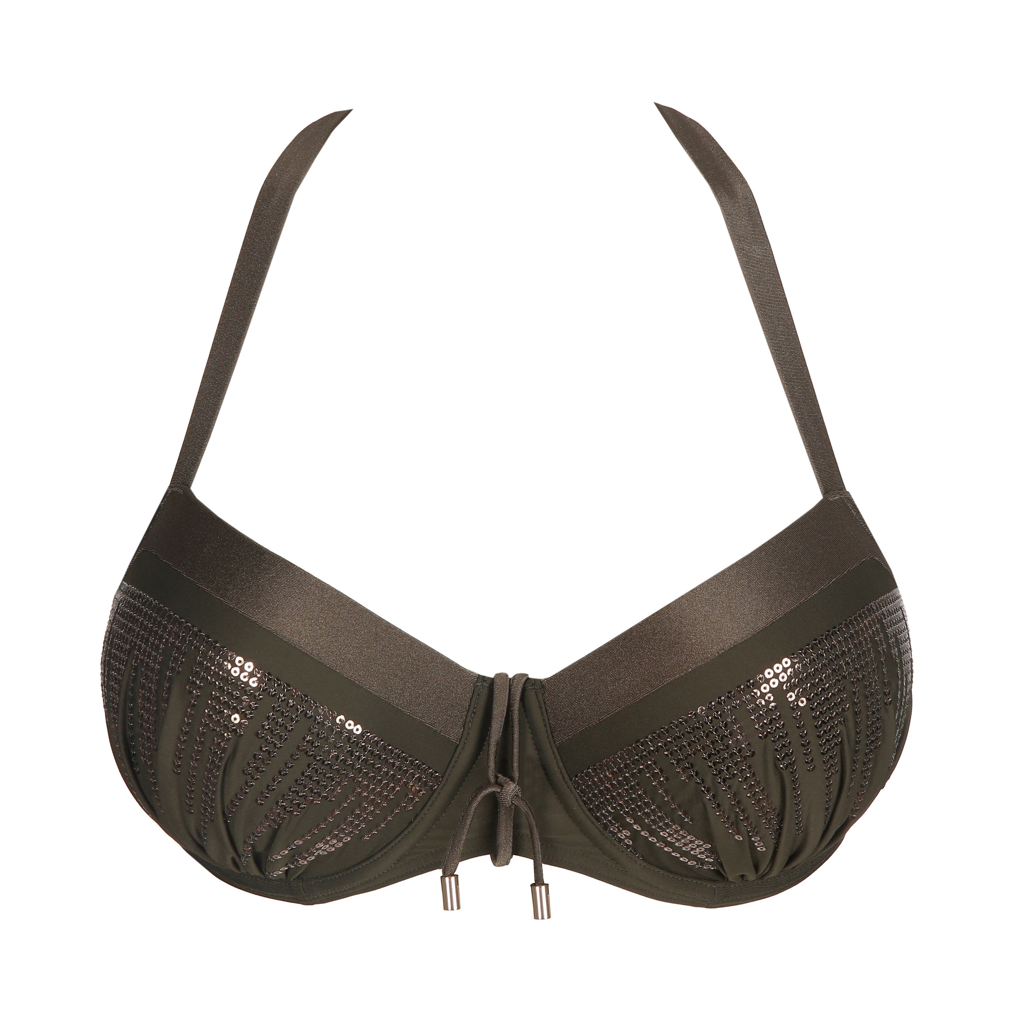 Primadonna Swim Aracruz Padded Balcony Bikini Top (4011816) Kaki
