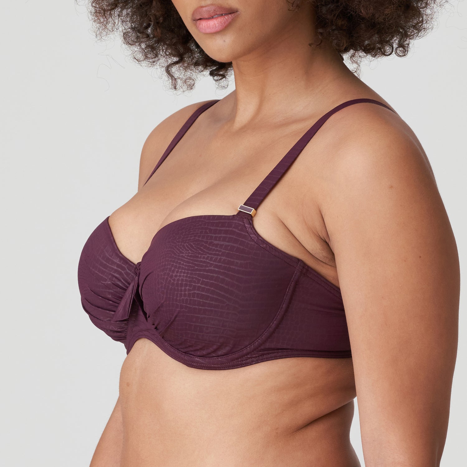 Primadonna Swim Dalyan Padded Balcony Bikini Top (4009816) Wine