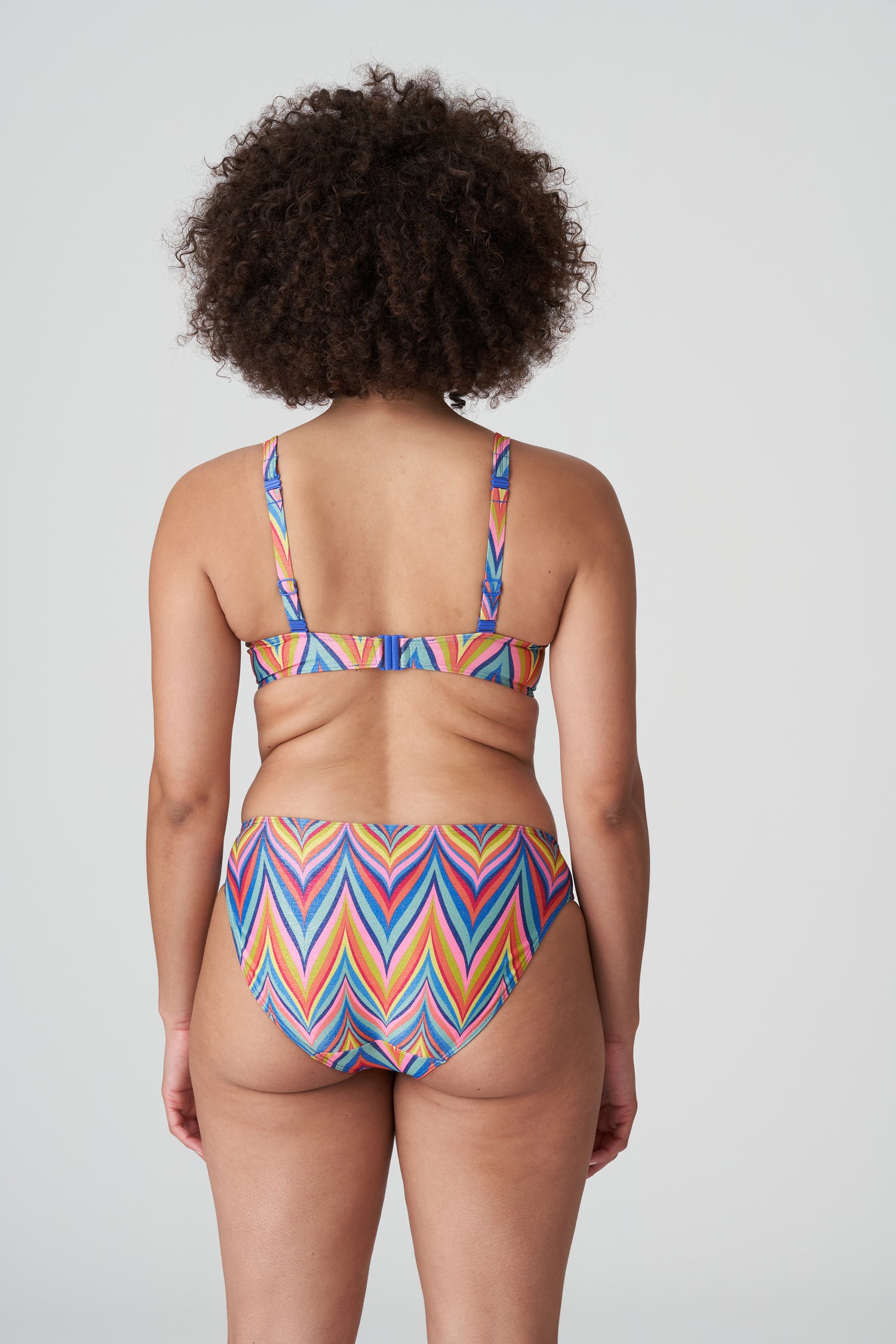 Primadonna Swim Kea Half Padded Plunge Bikini Top (4010819) Rainbow Paradise