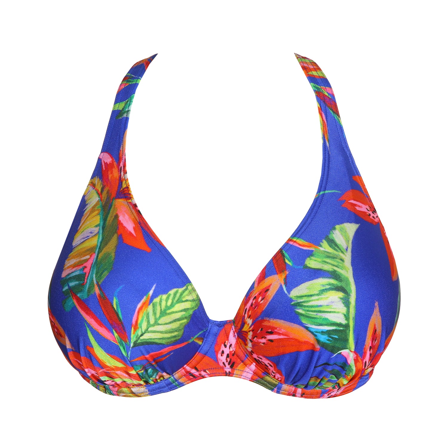 Primadonna Swim Latakia Половинчатый бикини-топ с глубоким вырезом (4011119) Тропический лес