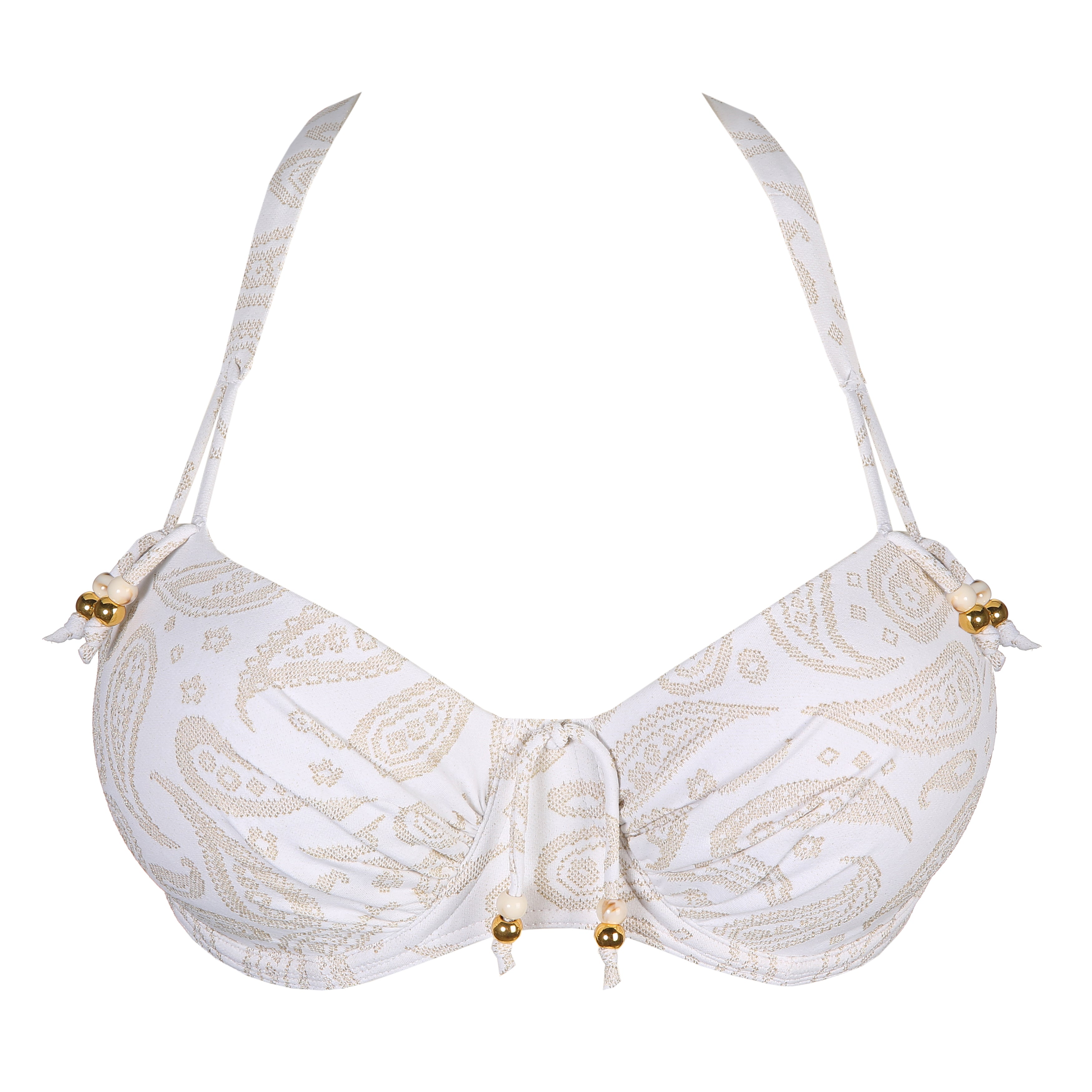 Primadonna Swim Sidari Padded Balcony Bikini Top (4010216) White Yacht