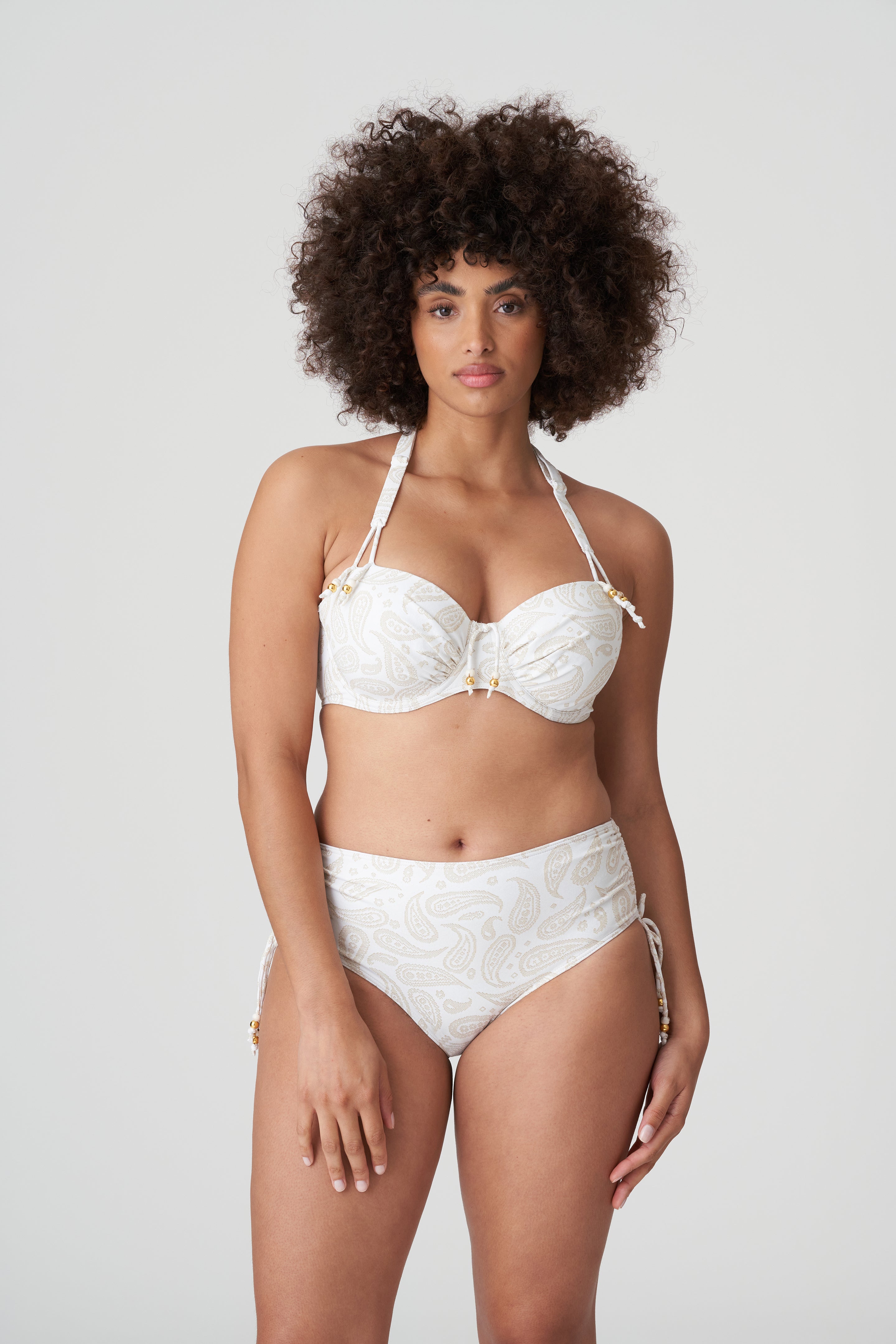 Primadonna Swim Sidari Padded Balcony Bikini Top (4010216) White Yacht