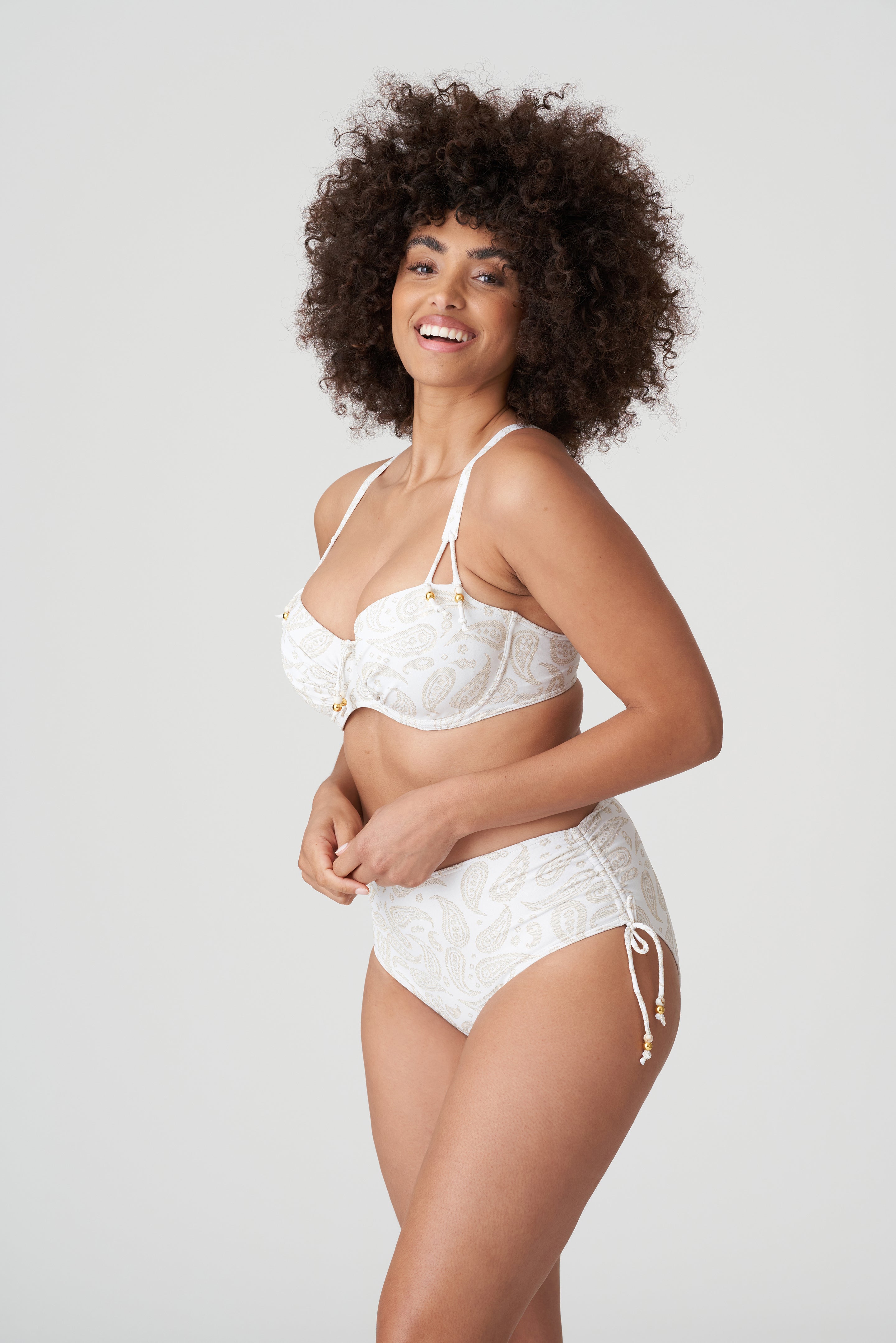 Primadonna Swim Sidari Padded Balcony Bikini Top (4010216) White Yacht