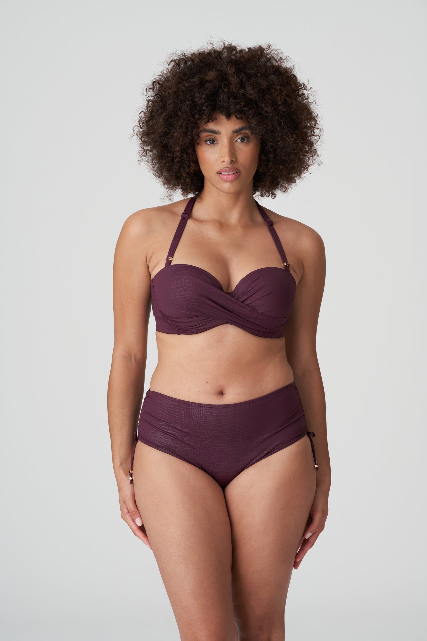 Primadonna Swim Dalyan Уплотненный бикини-топ без бретелек (4009817) Вино