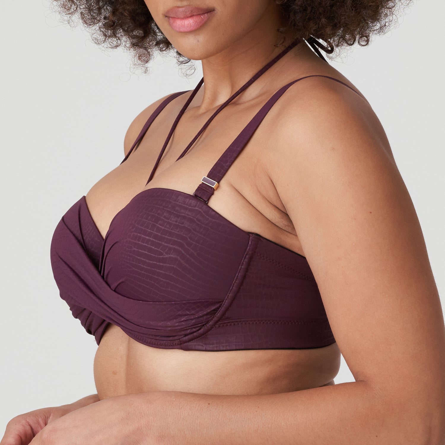 Primadonna Swim Dalyan Уплотненный бикини-топ без бретелек (4009817) Вино