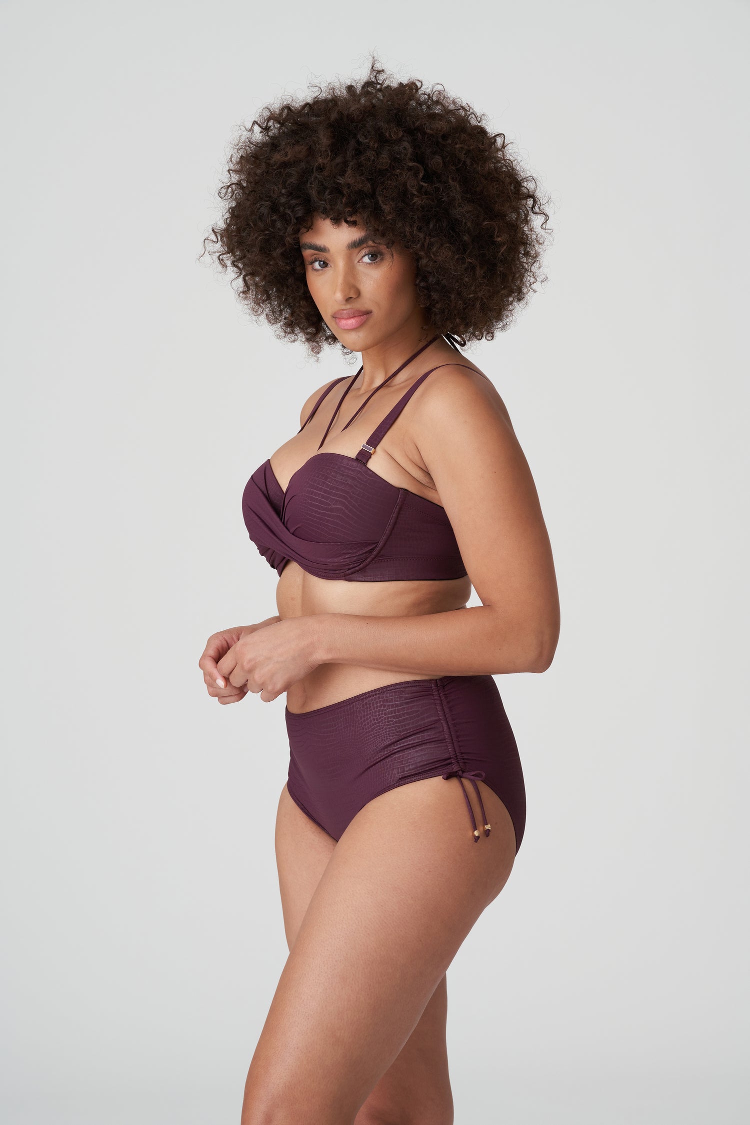 Primadonna Swim Dalyan Уплотненный бикини-топ без бретелек (4009817) Вино