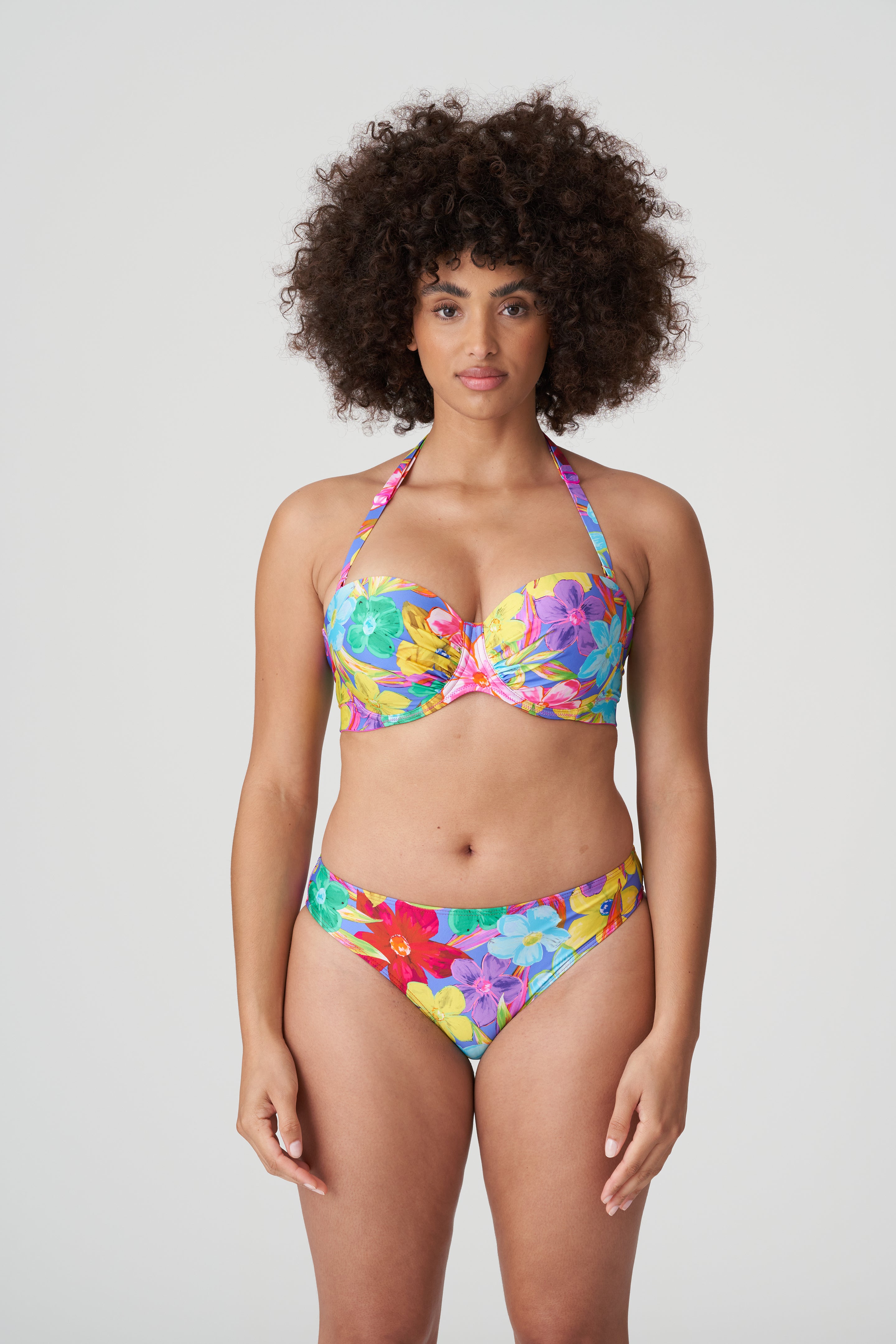 Primadonna Swim Sazan Уплотненный бикини-топ без бретелек (4010717) Синий Блум