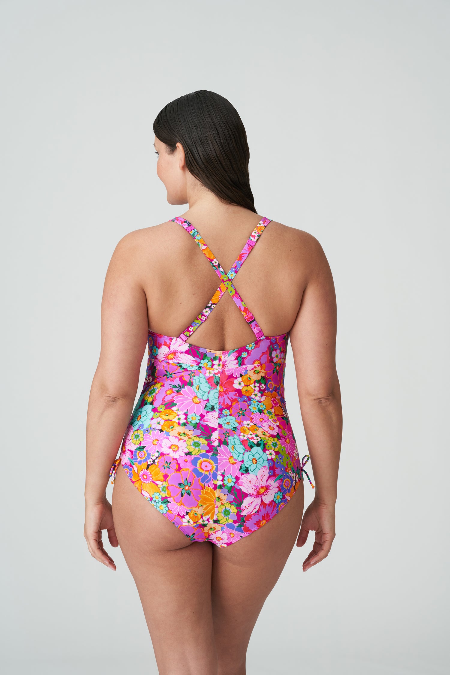 Primadonna Swim Купальник Najac с глубоким вырезом (4011039) Цветочный взрыв
