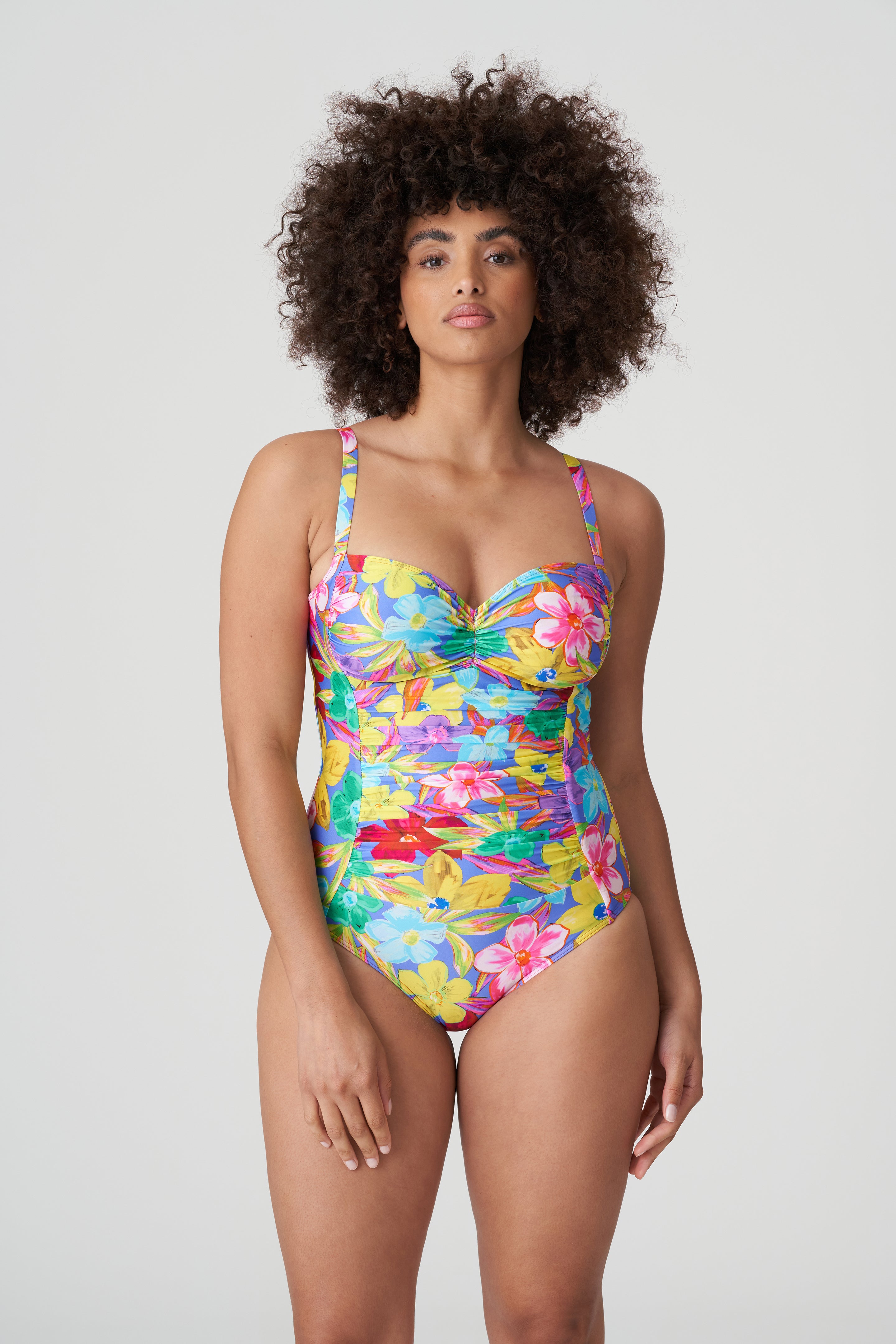 Primadonna Swim Sazan Full Cup Swimsuit Control (4010730) Blue Bloom