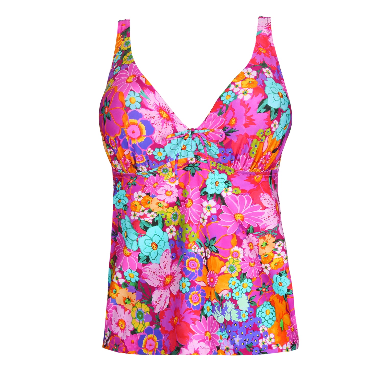 Primadonna Swim Najac Майка с глубоким вырезом и полуподкладками (4011079) Цветочный взрыв
