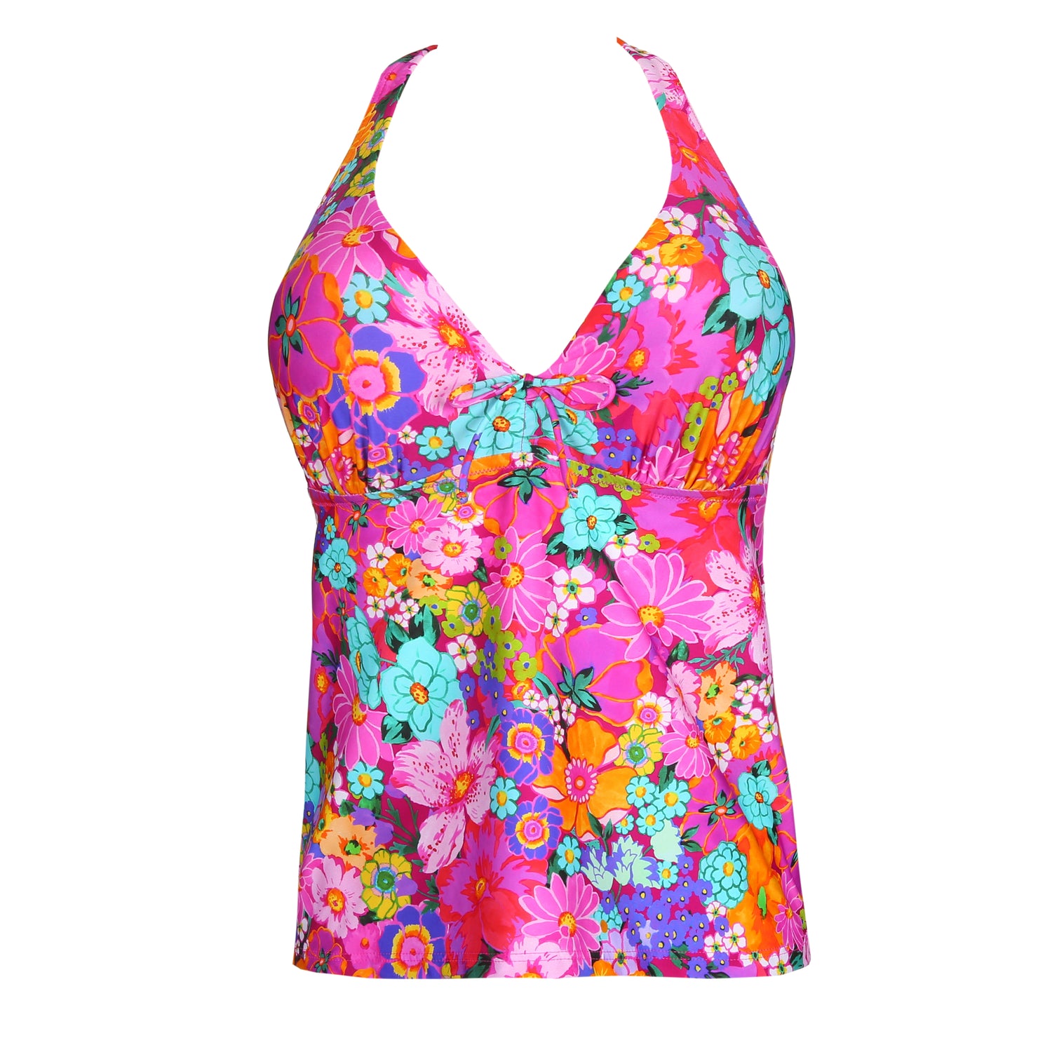 Primadonna Swim Najac Майка с глубоким вырезом и полуподкладками (4011079) Цветочный взрыв