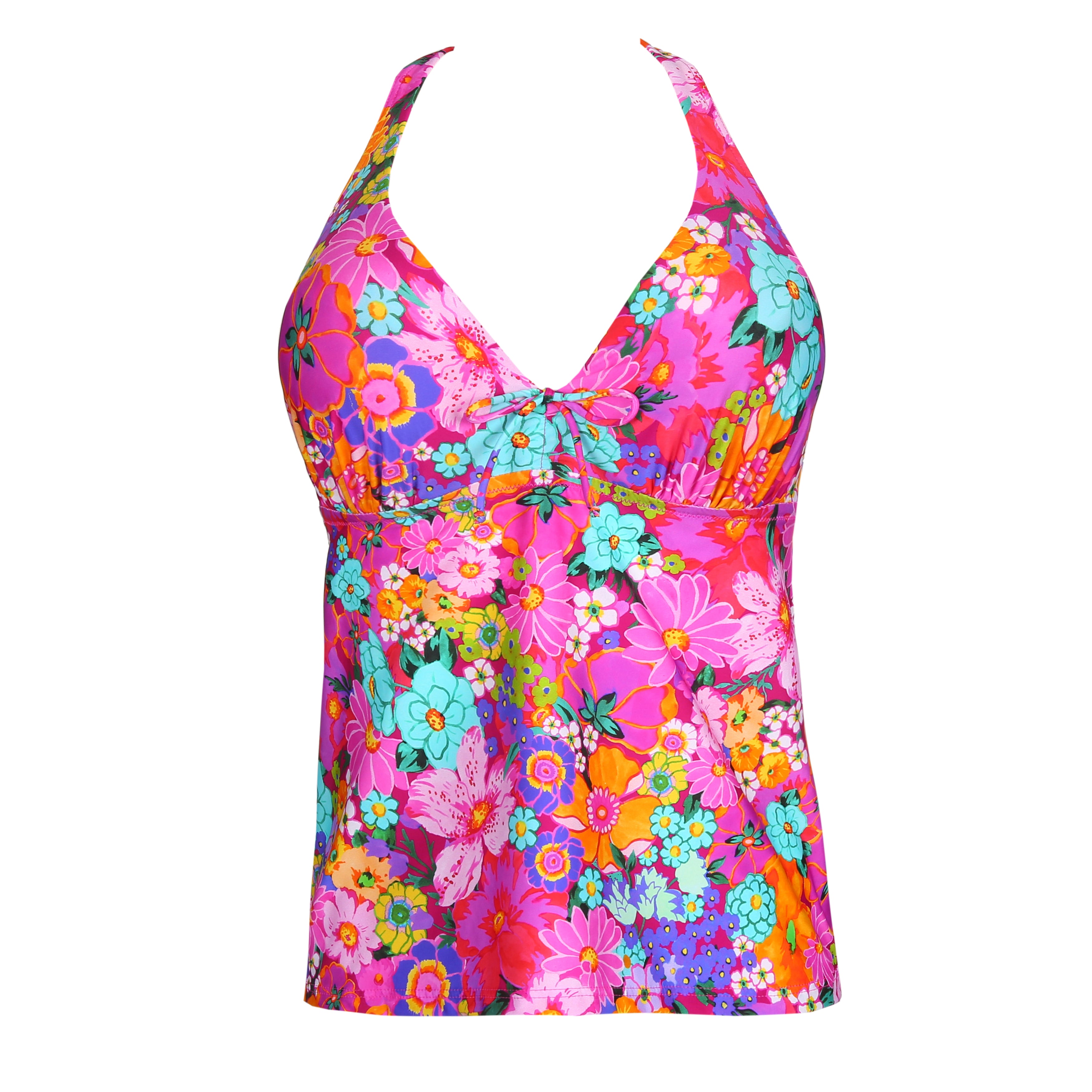 Primadonna Swim Najac Майка с глубоким вырезом и полуподкладками (4011079) Цветочный взрыв