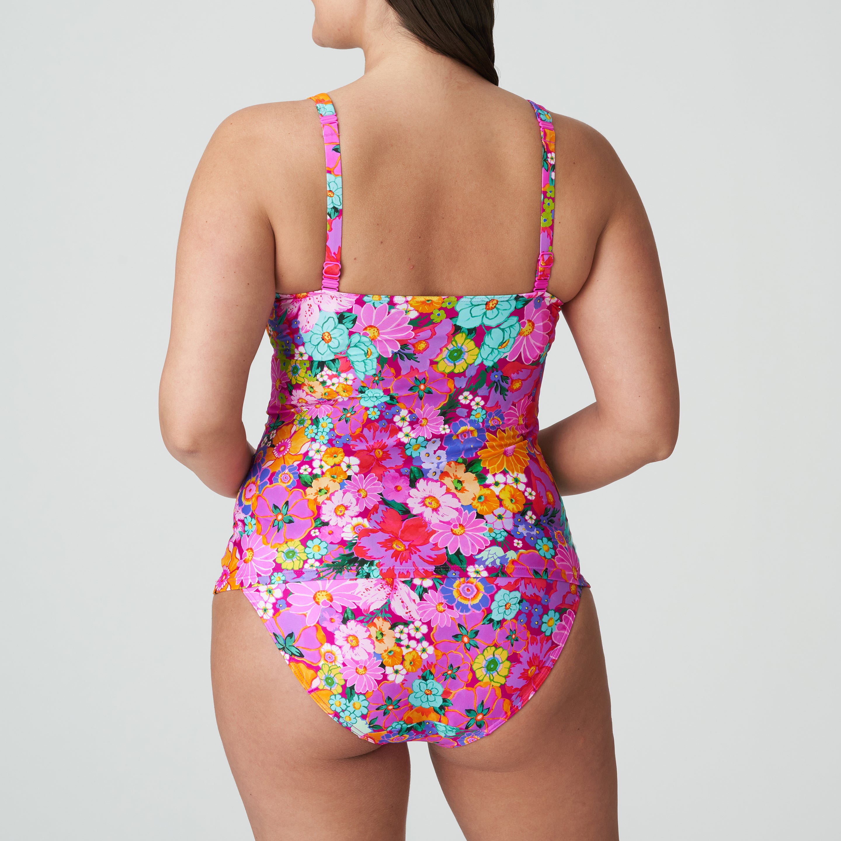Primadonna Swim Najac Майка с глубоким вырезом и полуподкладками (4011079) Цветочный взрыв