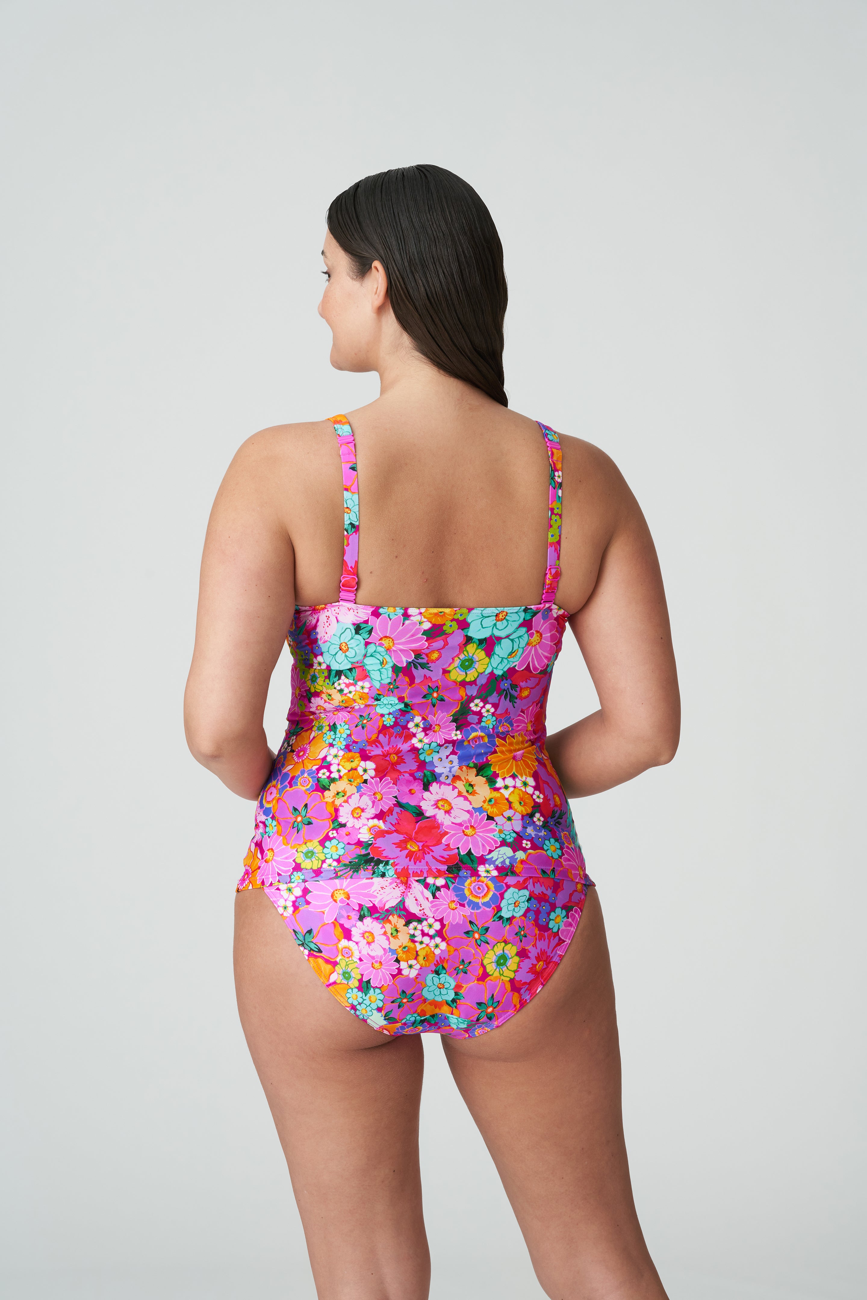 Primadonna Swim Najac Майка с глубоким вырезом и полуподкладками (4011079) Цветочный взрыв