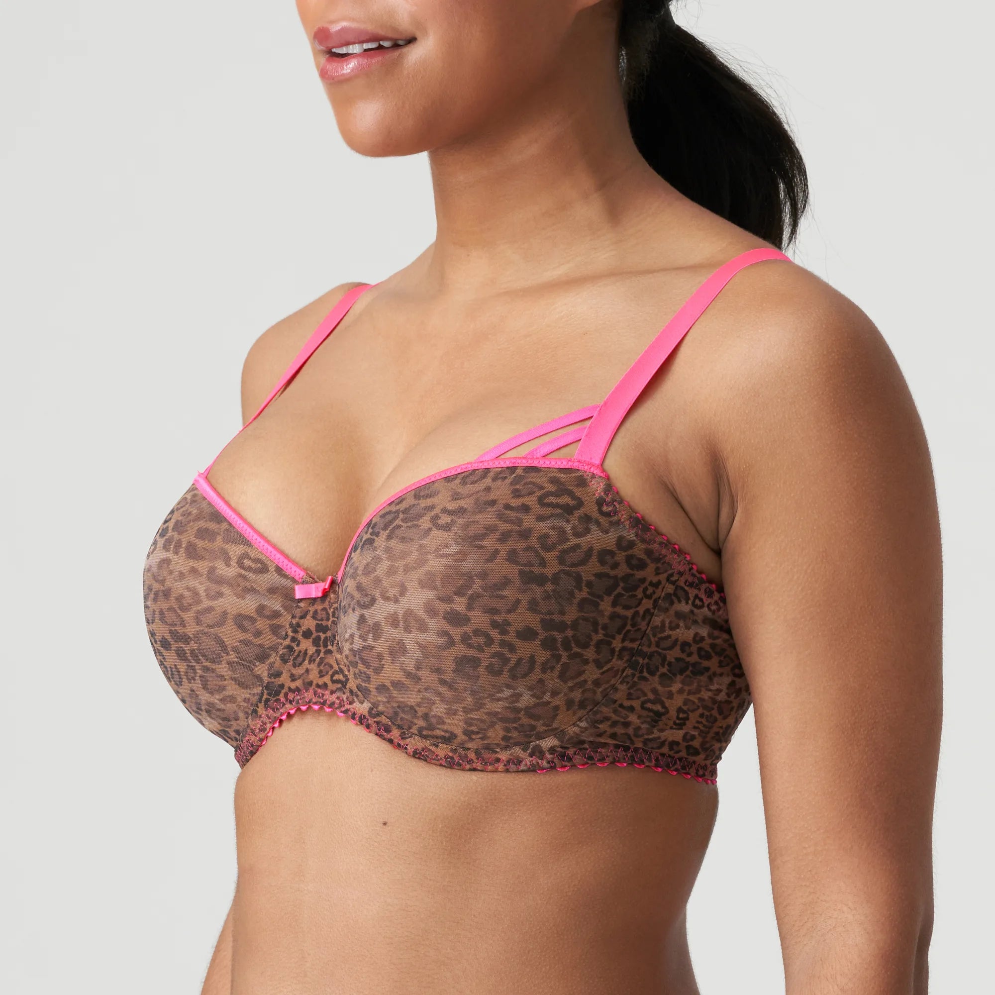Primadonna Twist Cafe Plume Padded Balcony Bra (0242172) Cheetah