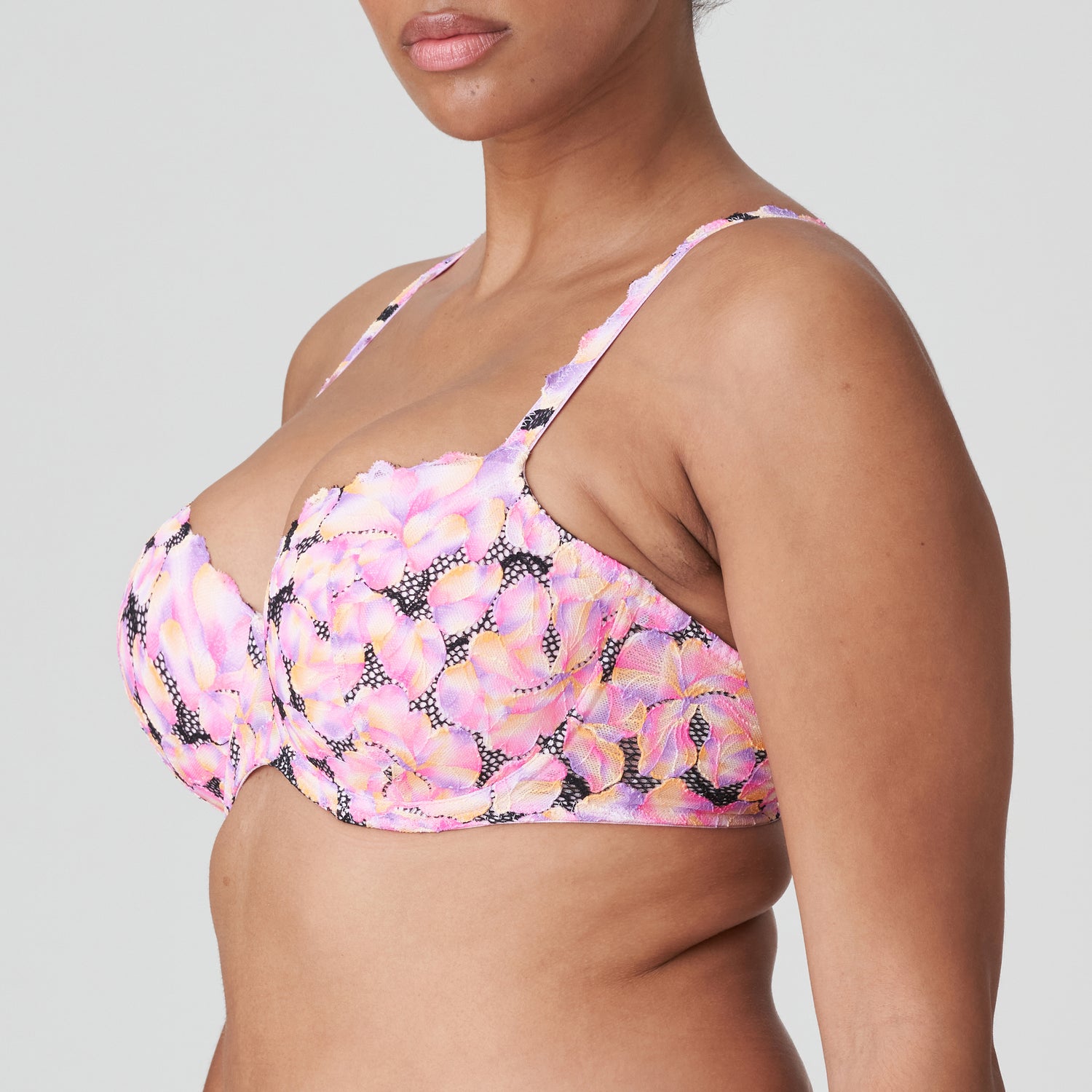 Primadonna Twist Via Alegre Padded Balcony Bra (0242242) Peony Pink