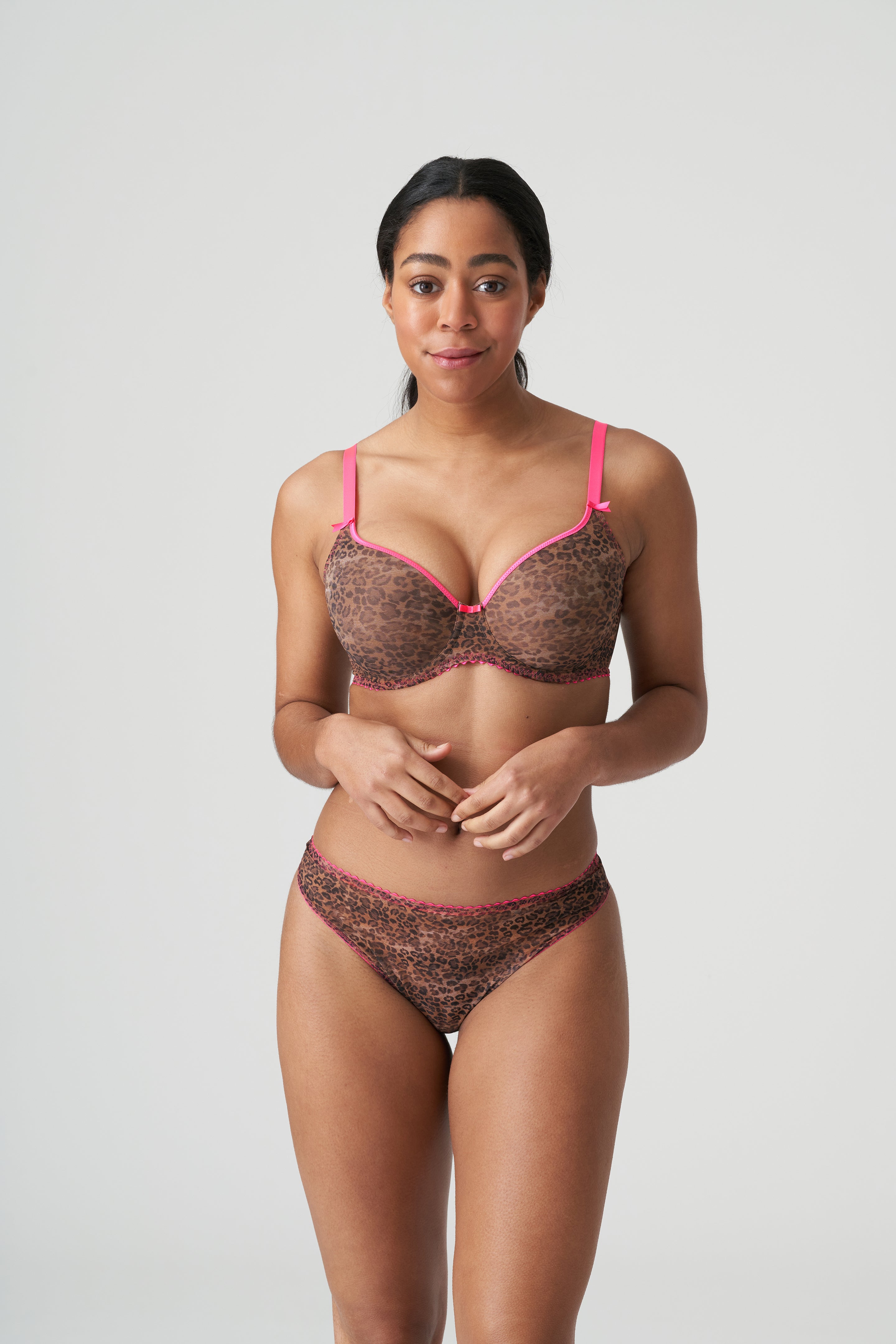 Primadonna Twist Cafe Plume Padded Bra Heartshape (0242170) Cheetah