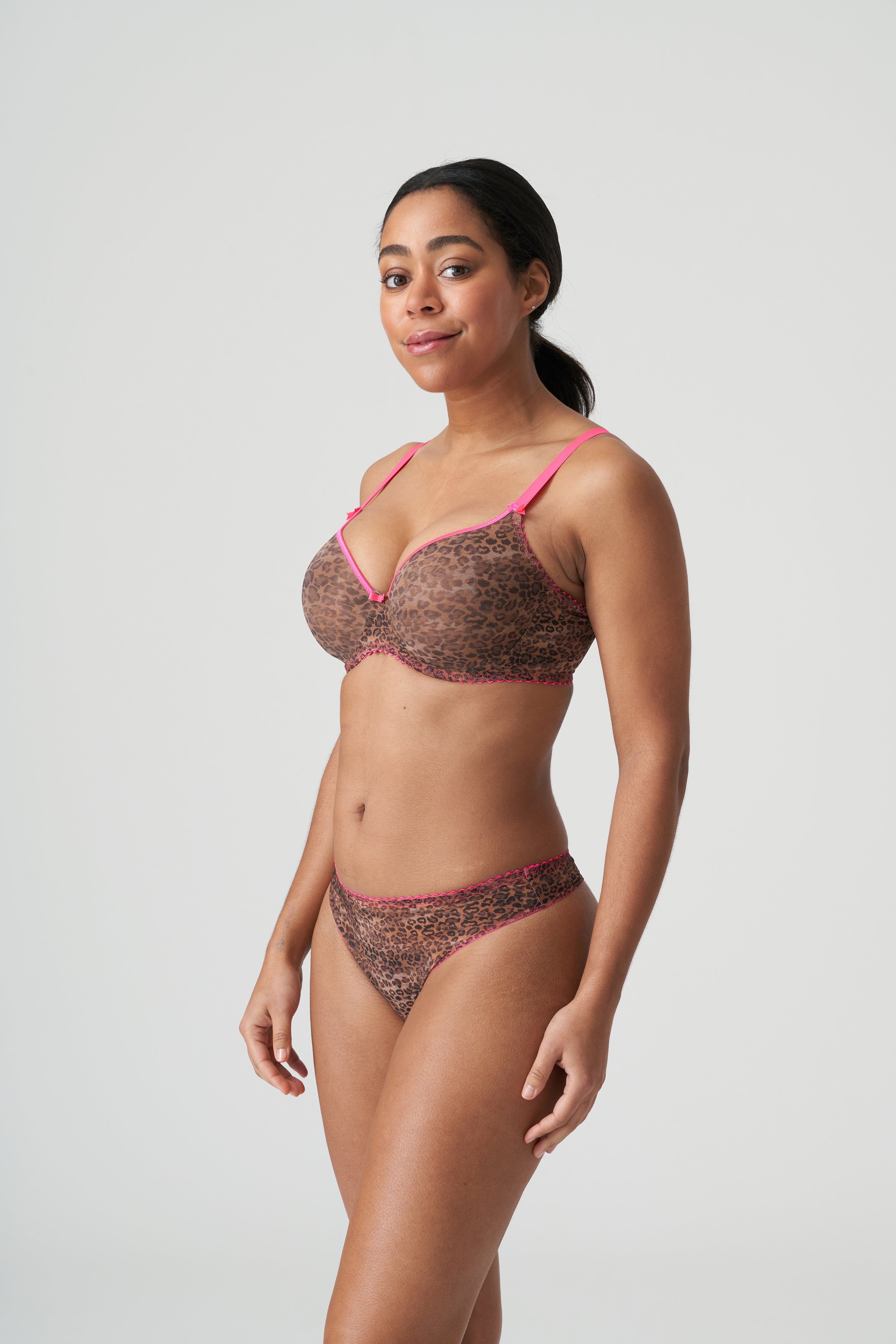 Primadonna Twist Cafe Plume Padded Bra Heartshape (0242170) Cheetah