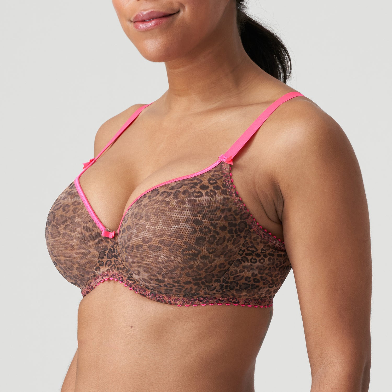 Primadonna Twist Cafe Plume Padded Bra Heartshape (0242170) Cheetah