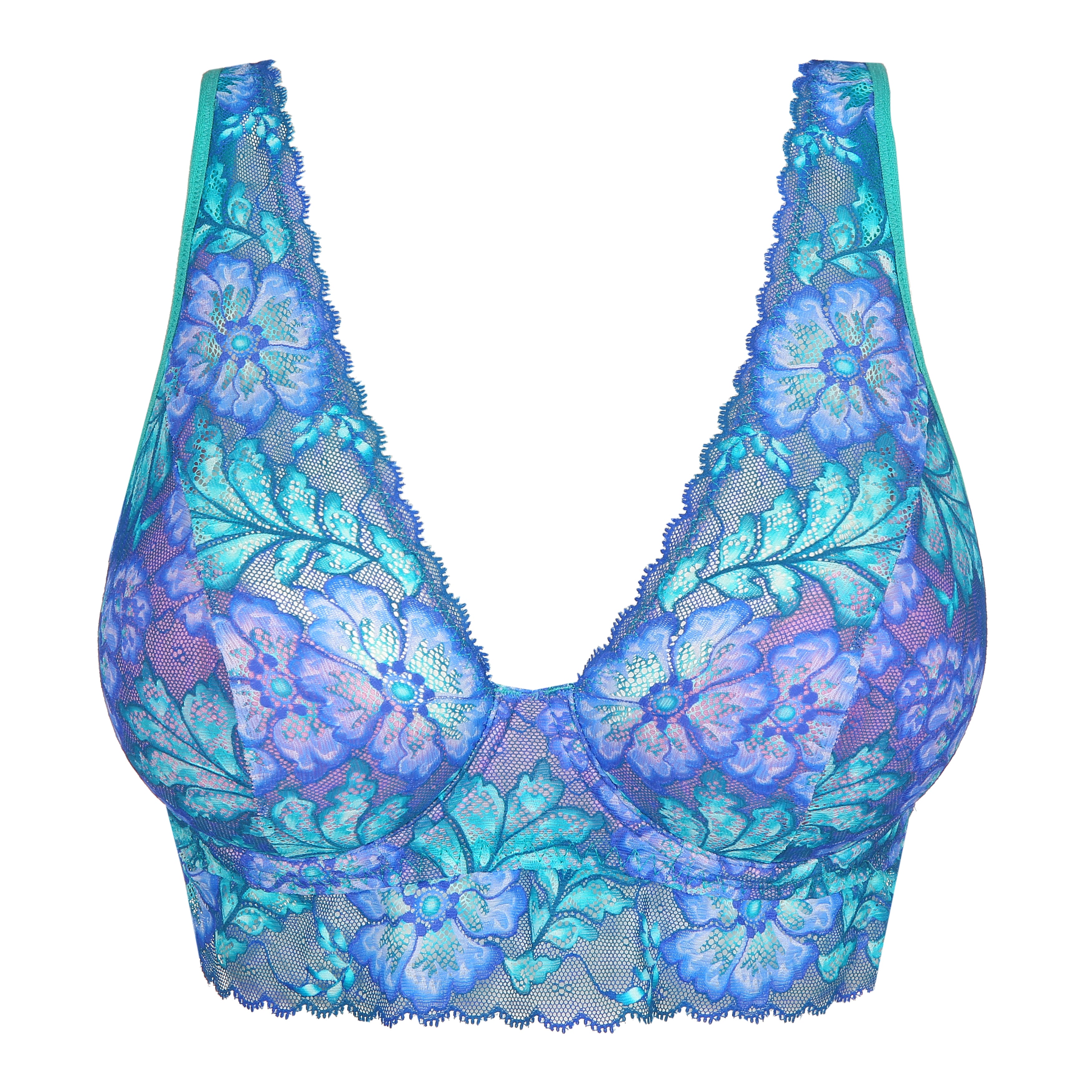 Primadonna Twist Morro Bay Half Padded Plunge Bra (0142264) Mermaid Blue