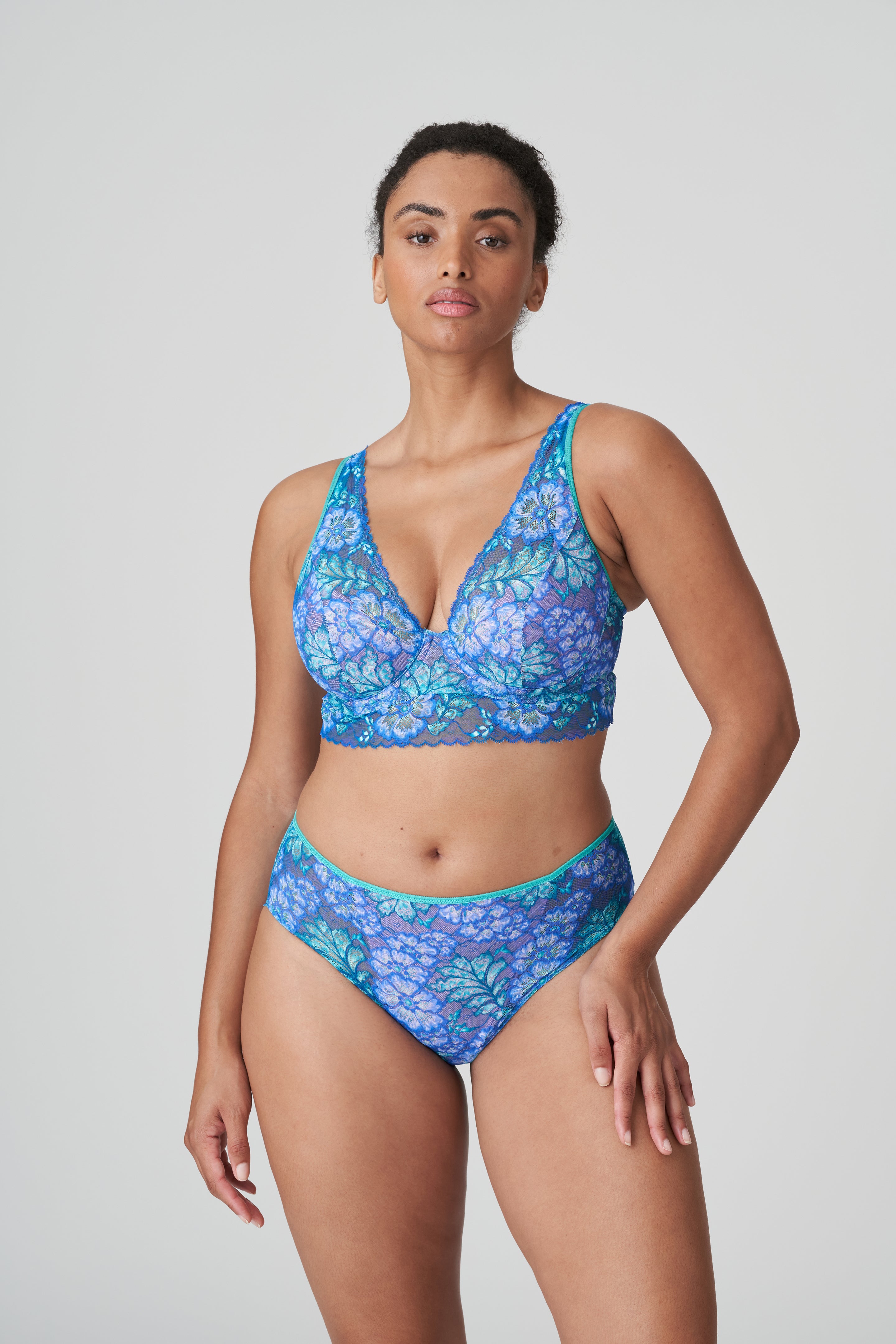 Primadonna Twist Morro Bay Half Padded Plunge Bra (0142264) Mermaid Blue