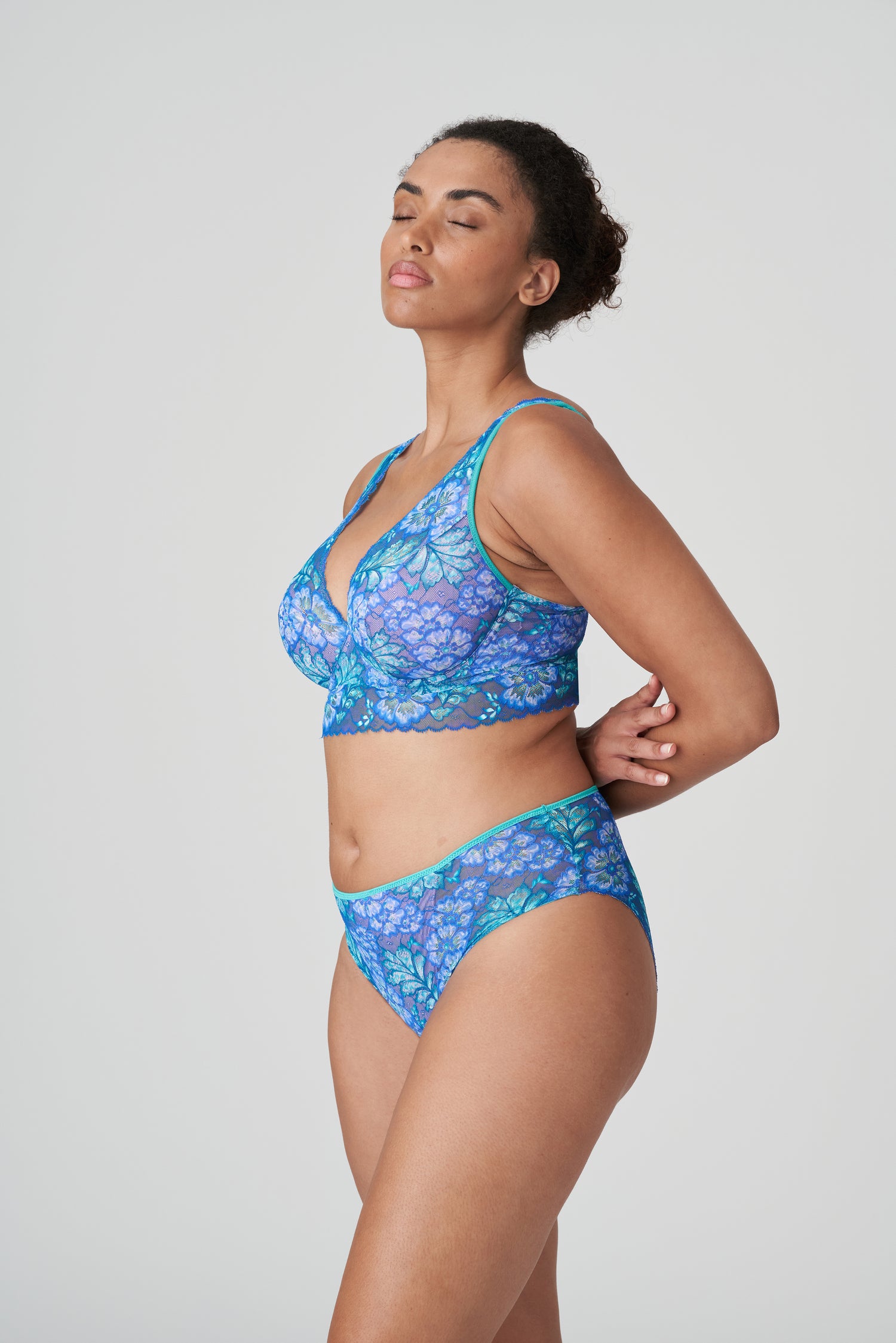Primadonna Twist Morro Bay Half Padded Plunge Bra (0142264) Mermaid Blue