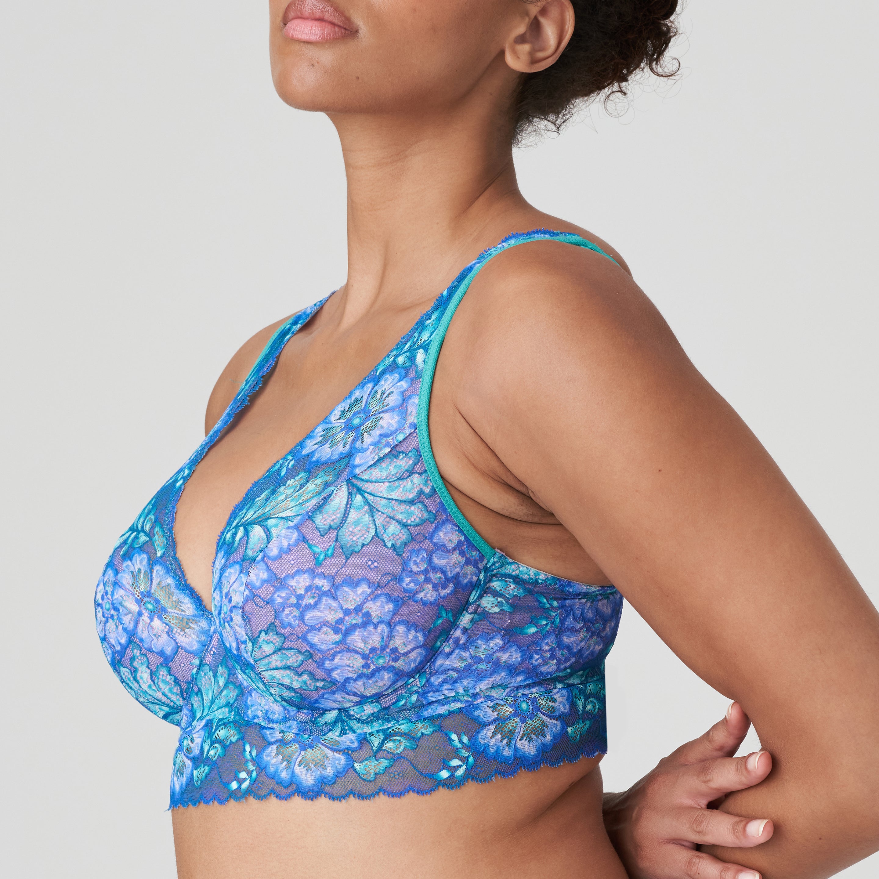 Primadonna Twist Morro Bay Half Padded Plunge Bra (0142264) Mermaid Blue