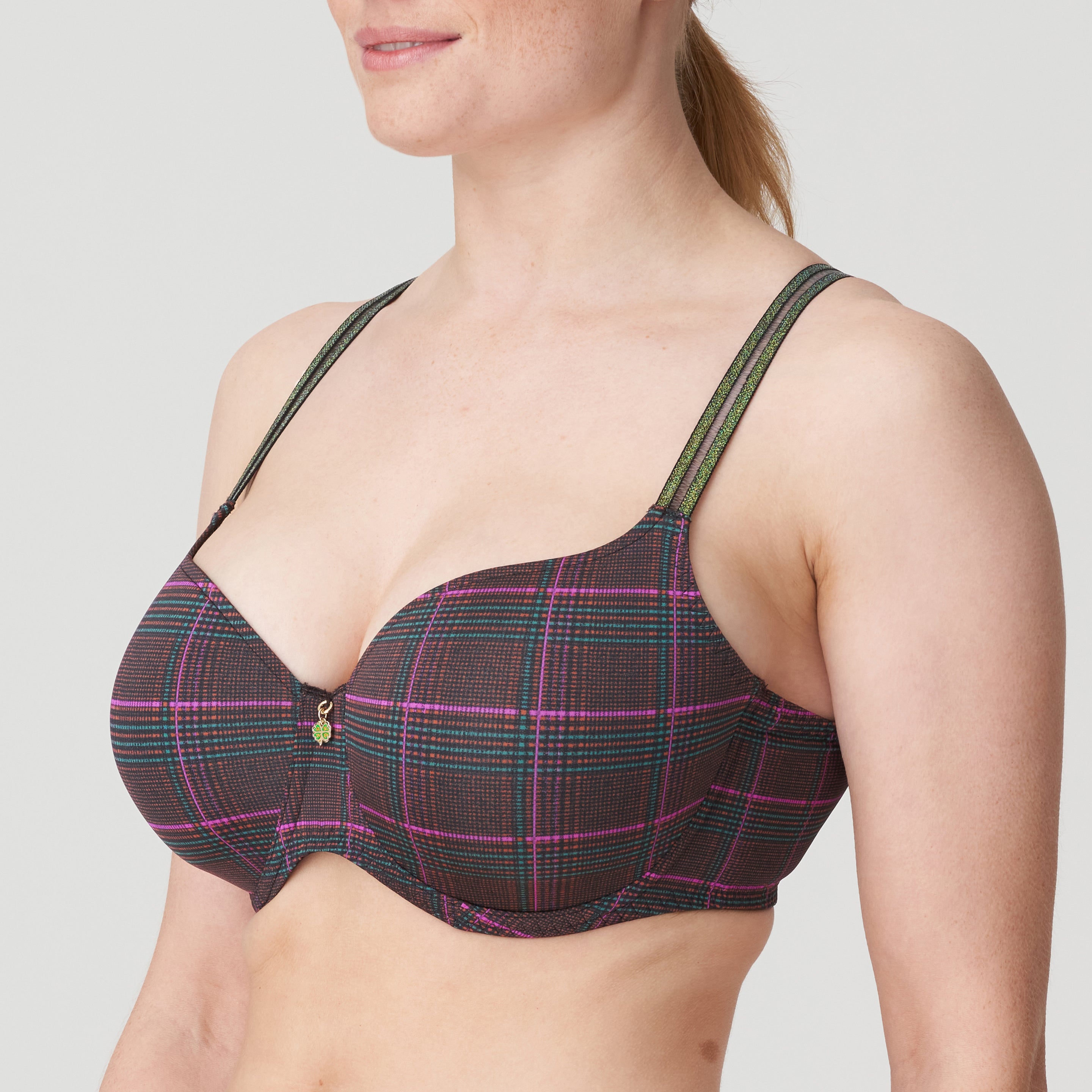 Primadonna Twist Princes Bay Padded Bra Heartshape (0242320) Italian Check