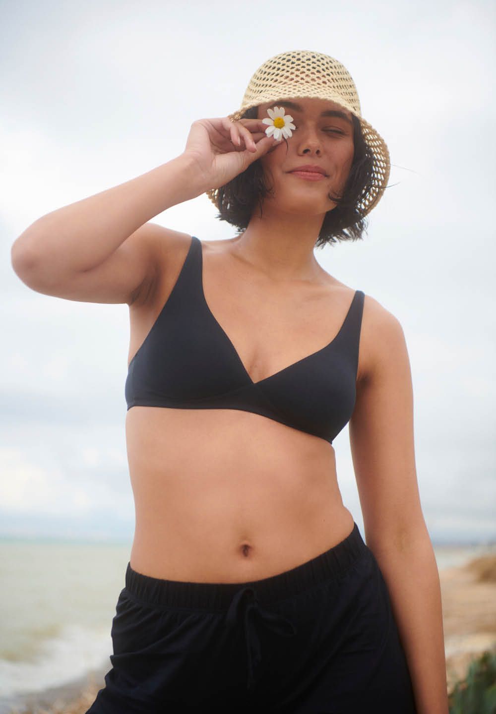 Hanro Basic Cotton Sensation Cotton Sensation Soft Cup Bra (071387) Black
