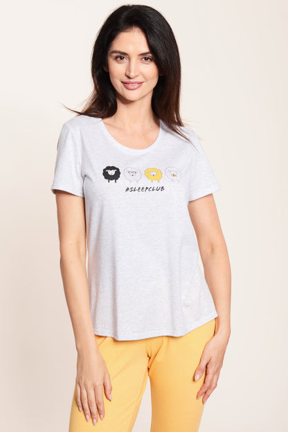 Rosch Shirt, 1/2 Sleeve, Round Neck Highlight (1212051) Heather White