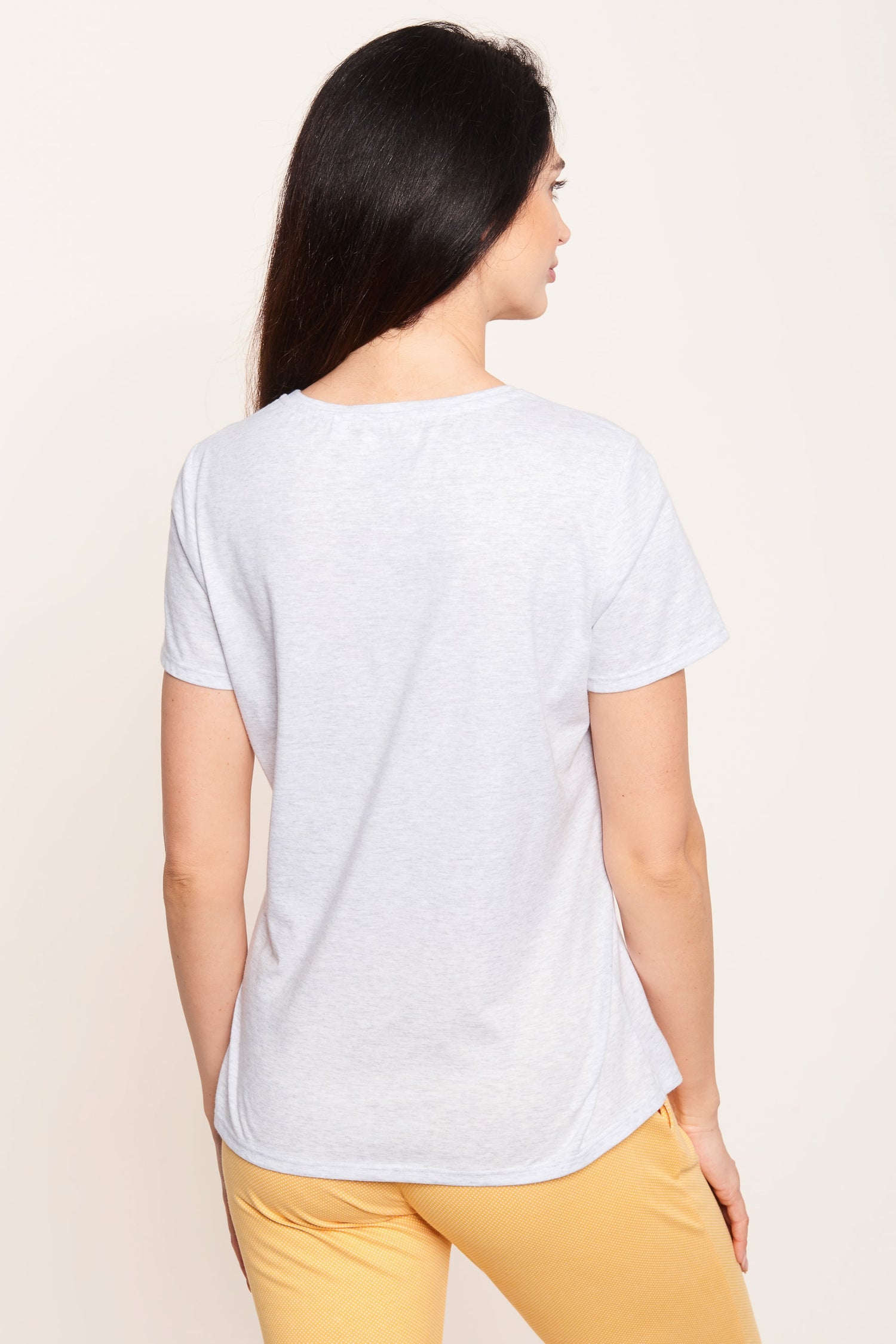 Rosch Shirt, 1/2 Sleeve, Round Neck Highlight (1212051) Heather White