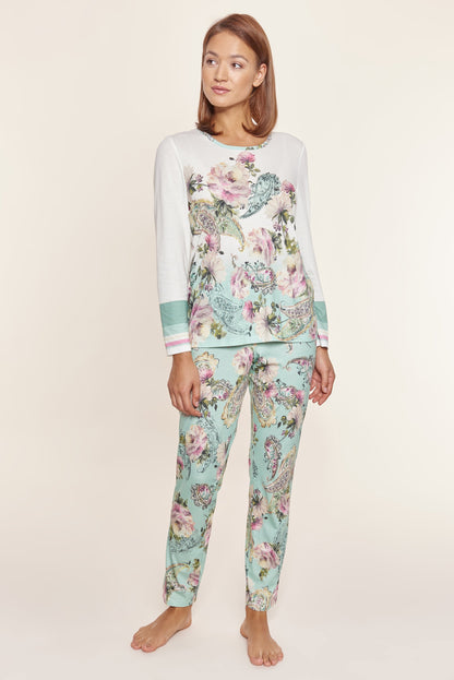Rosch Pajama, 1/1 Sleeve, Pants 1/1, Round Neck Bi (1213204) Big Paisley