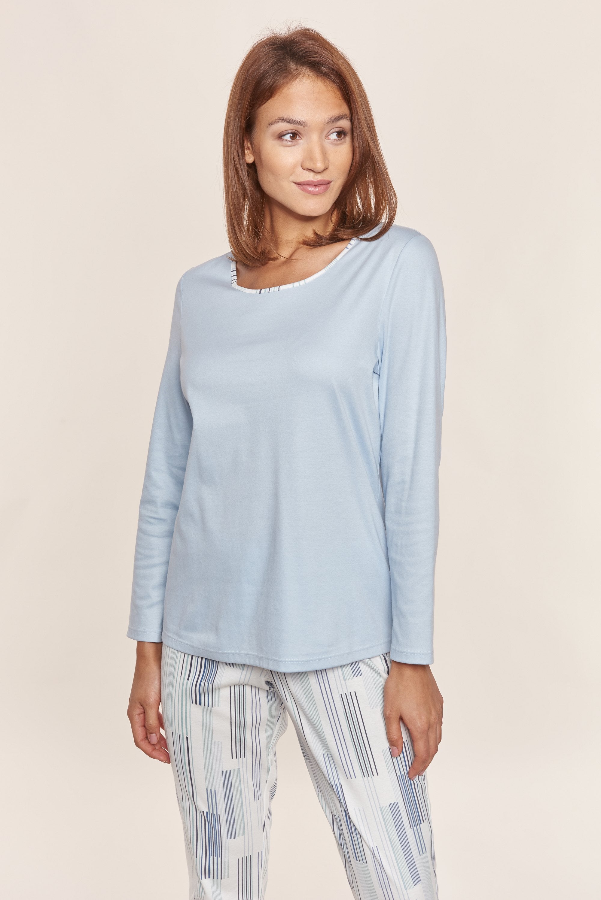 Rosch Pajama, 1/1 Sleeve, Pants 1/1, Round Neck St (1213330) Stripe Mix