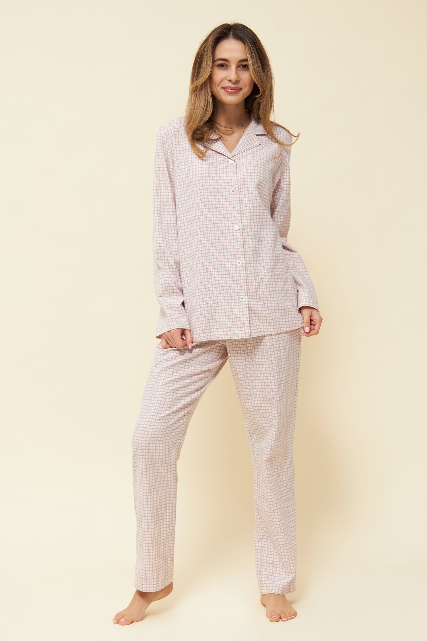 Rosch Pajama, 1/1 Sleeve, Pants 1/1, Pockets, Butt (1223532) Minicheck