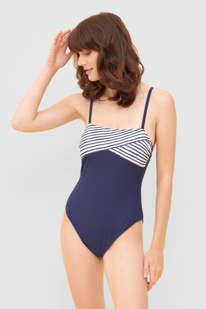 Rosch Swimsuit Ecowave, Wire, Ubb Royal Stripe (1235507) Navy