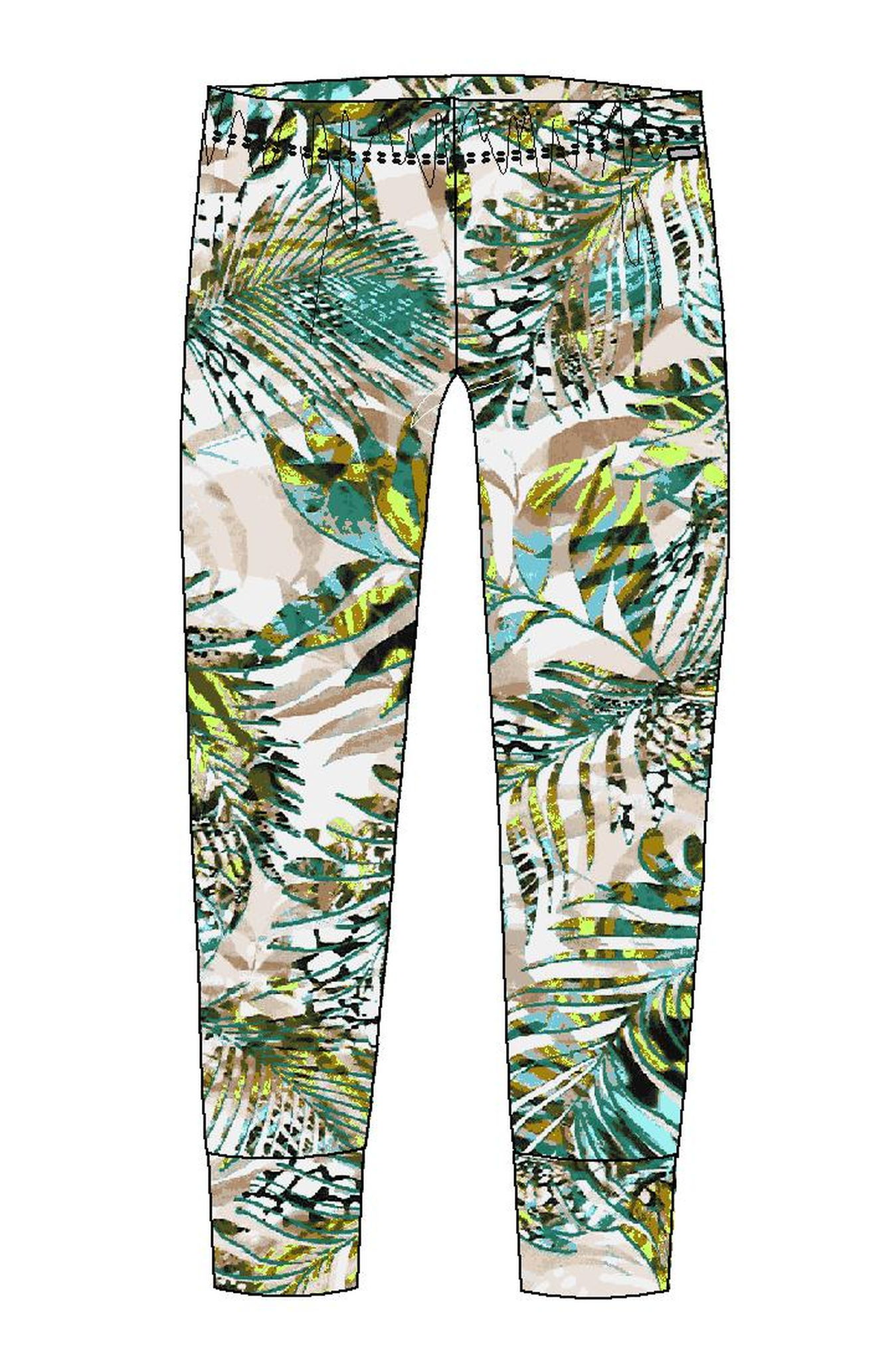 Rösch Lounge Pants front view in Jungle