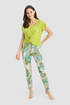 Rösch Lounge Top on model in Lime