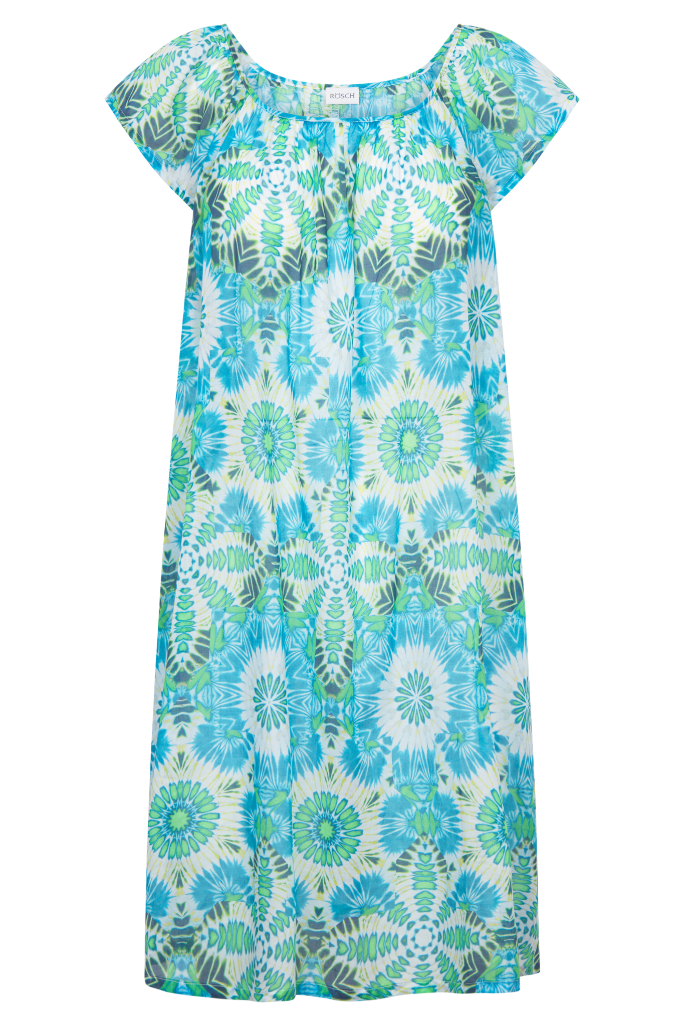 Rösch Nightgown front view in Ornamental Print