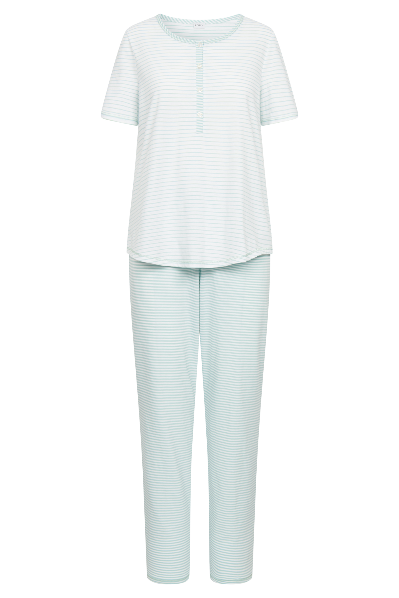 Rösch Pyjamas front view in Glacier Ringlet