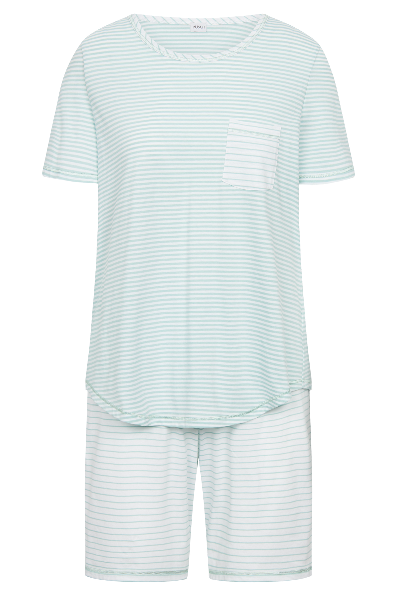 Rösch Pyjamas front view in Glacier Ringlet