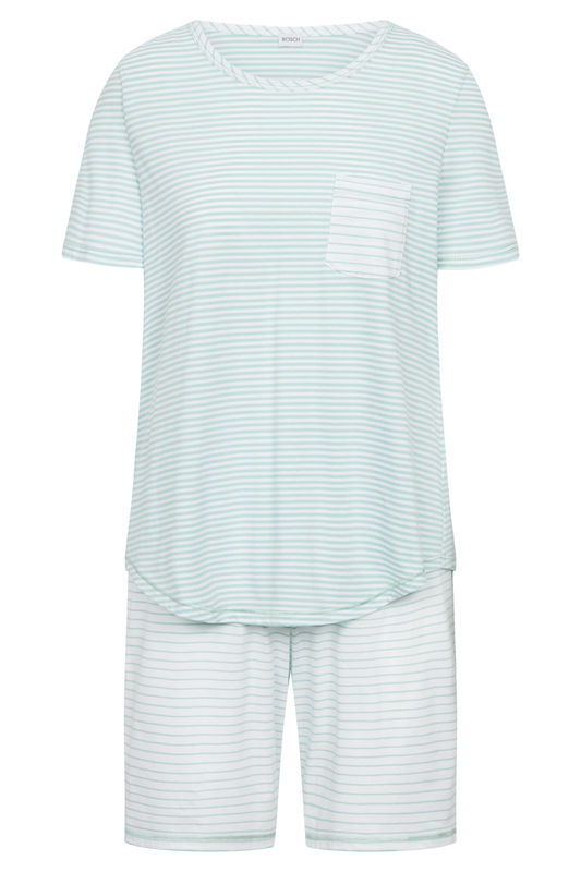 Rösch Pyjamas front view in Glacier Ringlet