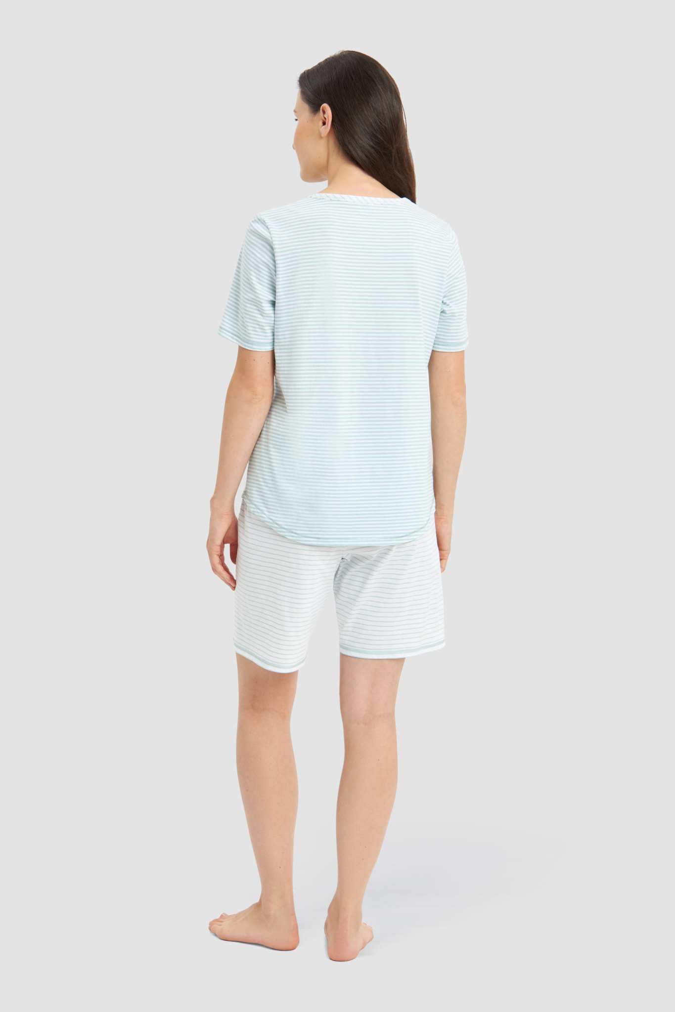 Rösch Pyjamas back view in Glacier Ringlet