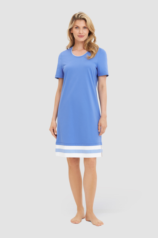 Rösch Nightgown on model in Bluette